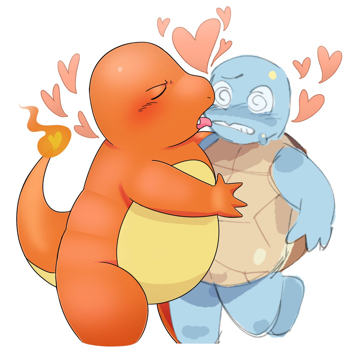 Mimythedo0g's tweet photo. CHARMANTLE COLLAB !!!!!!!! @Indiokki 

#startersquad #shippiddge #charmantle #pokemon https://t.co/e5c0L7Tvqa