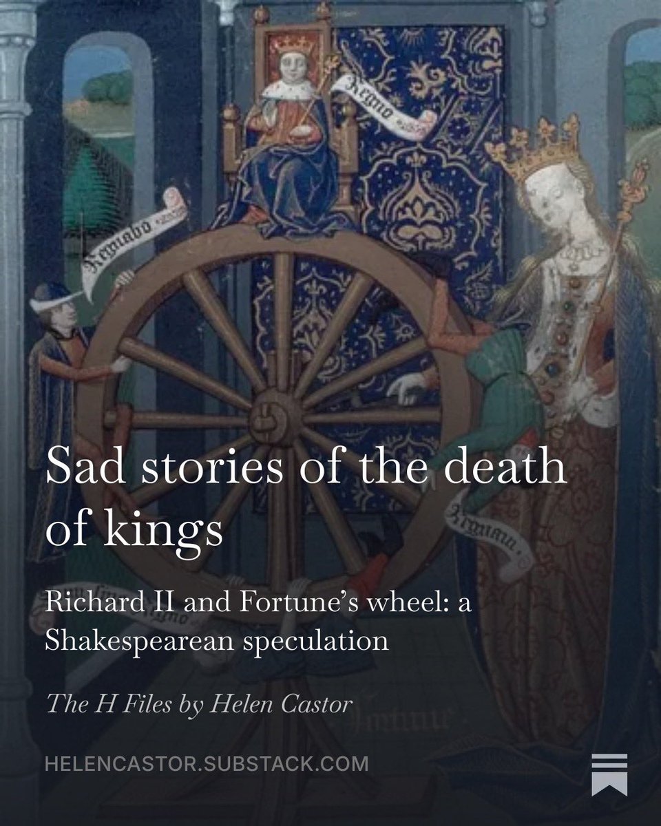 hrcastor's tweet photo. The extraordinary speech Shakespeare gives Richard II echoes an eyewitness account in a 15th-C chronicle that exists in only one manuscript and was unknown until 400 years later.
How? And why?
Link ⬇️ https://t.co/V5gkZ0eqYp