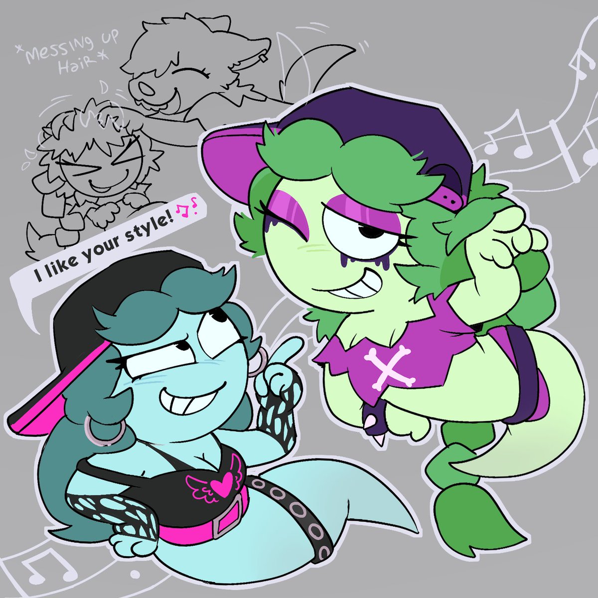 havuky's tweet photo. trying to keep them animatable https://t.co/b5Oiv3JlM7