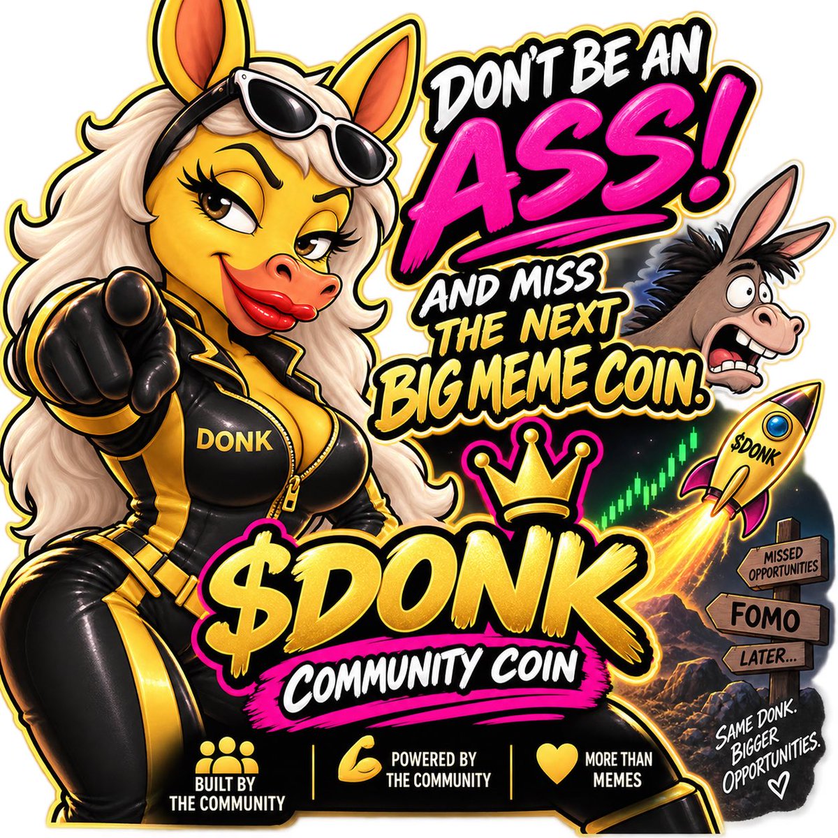 kadonkadonkmeme's tweet photo. THE DONK GETS ATTENTION. THE ECOSYSTEM GIVES IT PURPOSE. 🫏

Before $DONK launches, the radar is already working: fresh launches, whales, bots, CA risks, mints, curve milestones, graduations and system checks—live on Telegram.

🚀 Launch: 11/1/26
📲 https://t.co/j94oxBh1dG

#DONK #Solana #SolanaCrypto #SolanaMemecoin #Memecoin #Crypto #CryptoAlerts #LaunchRadar #TokenLaunch #NewTokens #DeFi #Web3 #Blockchain #CryptoCommunity #CommunityCoin #PumpFun #PhantomWallet #DEX #Altcoins #DYOR
