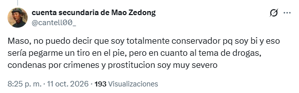 daniel2178baqf's tweet photo. @P3rroL0co Bi y apoya a un dictador que lo hubiera metido en un centro de re-educación por ser parte de una minoría sexual lmao 😂😂😂 https://t.co/xj1L4PXlXD