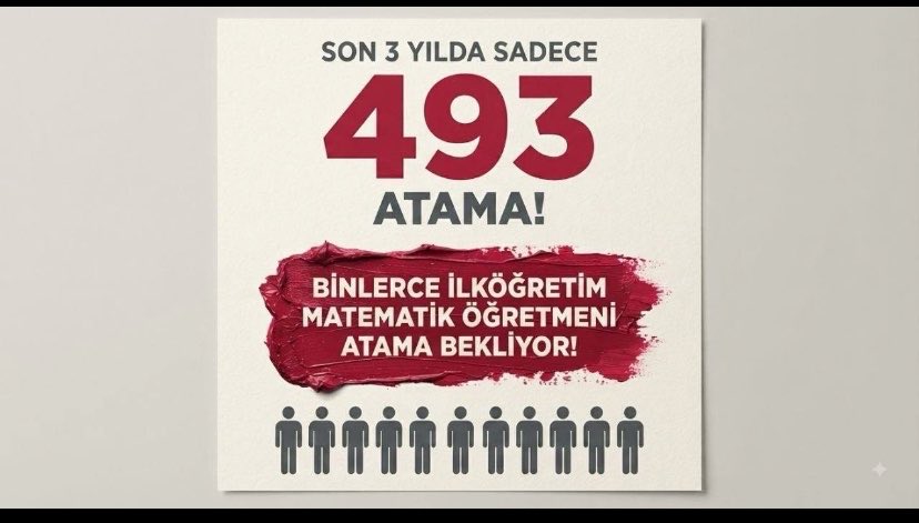 mutlusonsuZ3's tweet photo. Matematik yalnızca sınav dersi değil, düşünme becerisinin temelidir. İLKÖĞRETİM MATEMATİK eğitimini güçlendirmek, öğrencilerin geleceğine yatırım yapmaktır. #ilkmat2500talebimiz @ebubekirsavasci @mahmudinan @dbdevletbahceli @cftcblnt @ayferyildirim43 @Yusuf__Tekin https://t.co/6zcXN9ovNK