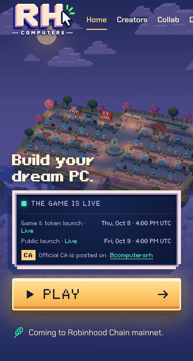 bamskid123's tweet photo. A project that has absolutely everything embedded. Have you seen one before?

Let's do this together. Walk with me.

@ComputersRh is primarily a PC-building game on your own floating island. The island technique  is what makes the game exceptional and interesting to go around with. The more you progress in the gaming system, the higher you'd go. As much as they can, the team has tried as much as possible to reach a great deal of persons to get on the game and enjoy the magic they've been curating and building for months now. 

You don't have to wait any further, you can check them out here, to grasp what the whole gaming system is all about.

https://t.co/kSbmd7f3c1

I'm not done, there's the NFT part of things too. The team is launching its own minting process in some couple of days, that's another dynamism 
@0xArtix has been cooking alongside with the team.

A token was created four days ago, with the market capitalization sitting at a very good and solid place. 
You'd never see something as this anymore. 

It's a whole lot of magic and class in a single package. 

@ComputersRh is here and definitely going to stay forever.