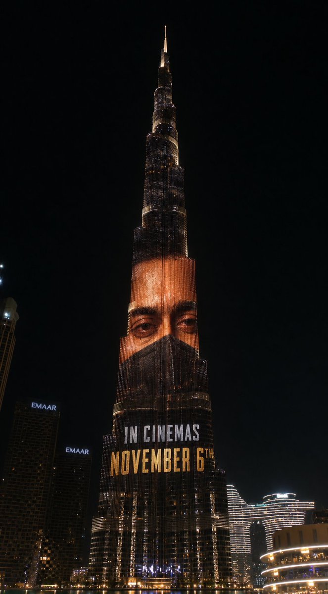 Suriyafansrages's tweet photo. #Scene on Burj Khalifa 🔥 Promotions started. https://t.co/D2IHTiUj2S