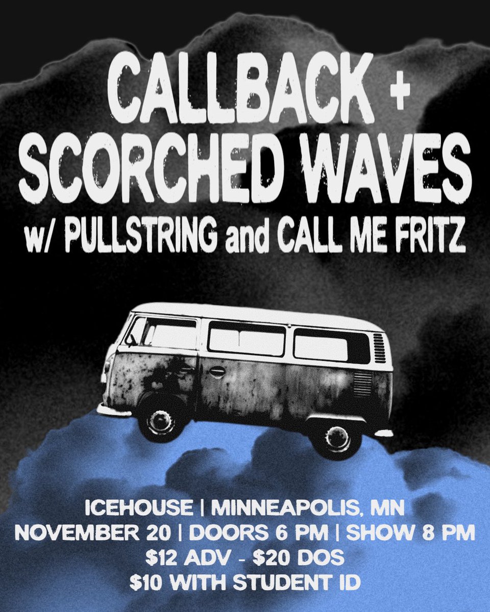 pullstringband's tweet photo. Plan a break from GTA 6 kids. On November 20th, only the cool cats will be hanging out at the Icehouse in Minneapolis with the coolest bands from the region.

Get tickets now before they sell out 🎸 

6pm doors // 8pm music // 18+

#livemusic #concert #rock #minneapolis #midwest https://t.co/0oEwOfQ1ZA