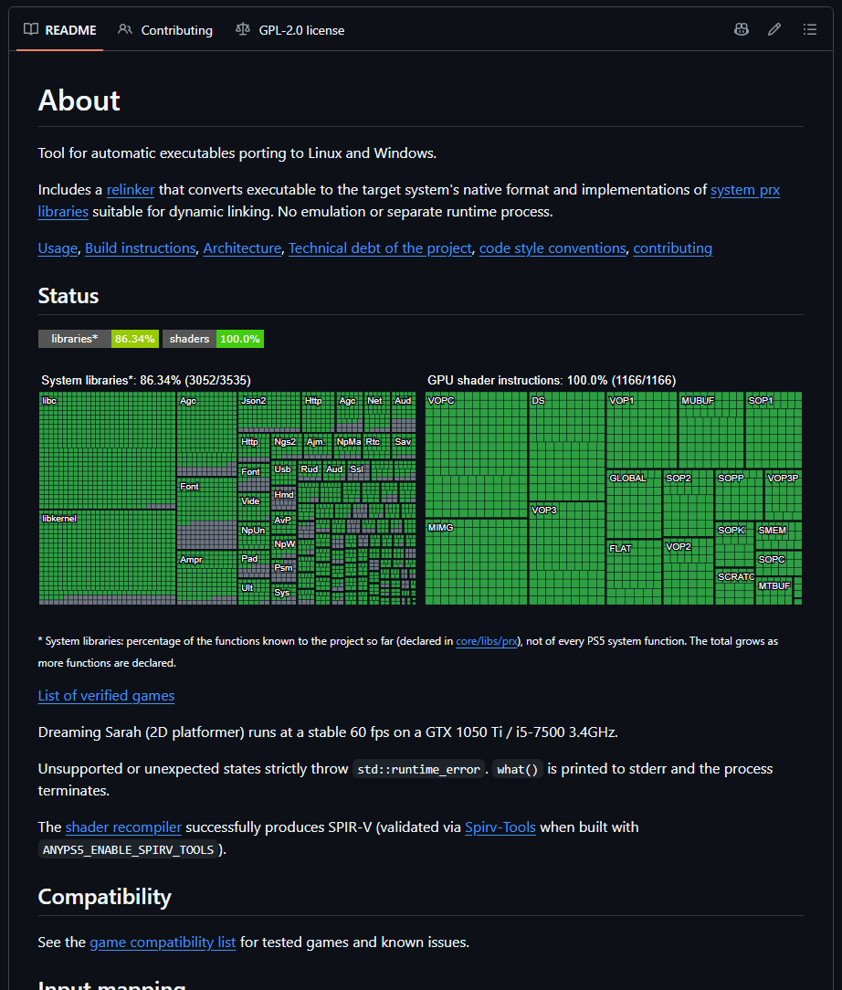 DarkWebInformer's tweet photo. 🚨 AnyPS5: An open-source project for automatically porting PS5 executables to Linux and Windows

GitHub: https://t.co/MPwxjbzU43

AnyPS5 converts PS5 executables into formats that can run natively on supported desktop systems, while reimplementing required PS5 system libraries for dynamic linking.

Features include:

• Automatic executable relinking
• Linux and Windows support
• SPIR-V shader recompilation
• Controller support
• Configurable keyboard and mouse input
• No separate emulator runtime process

The project is focused on interoperability, preservation, research, and compatibility, with a growing list of verified games.