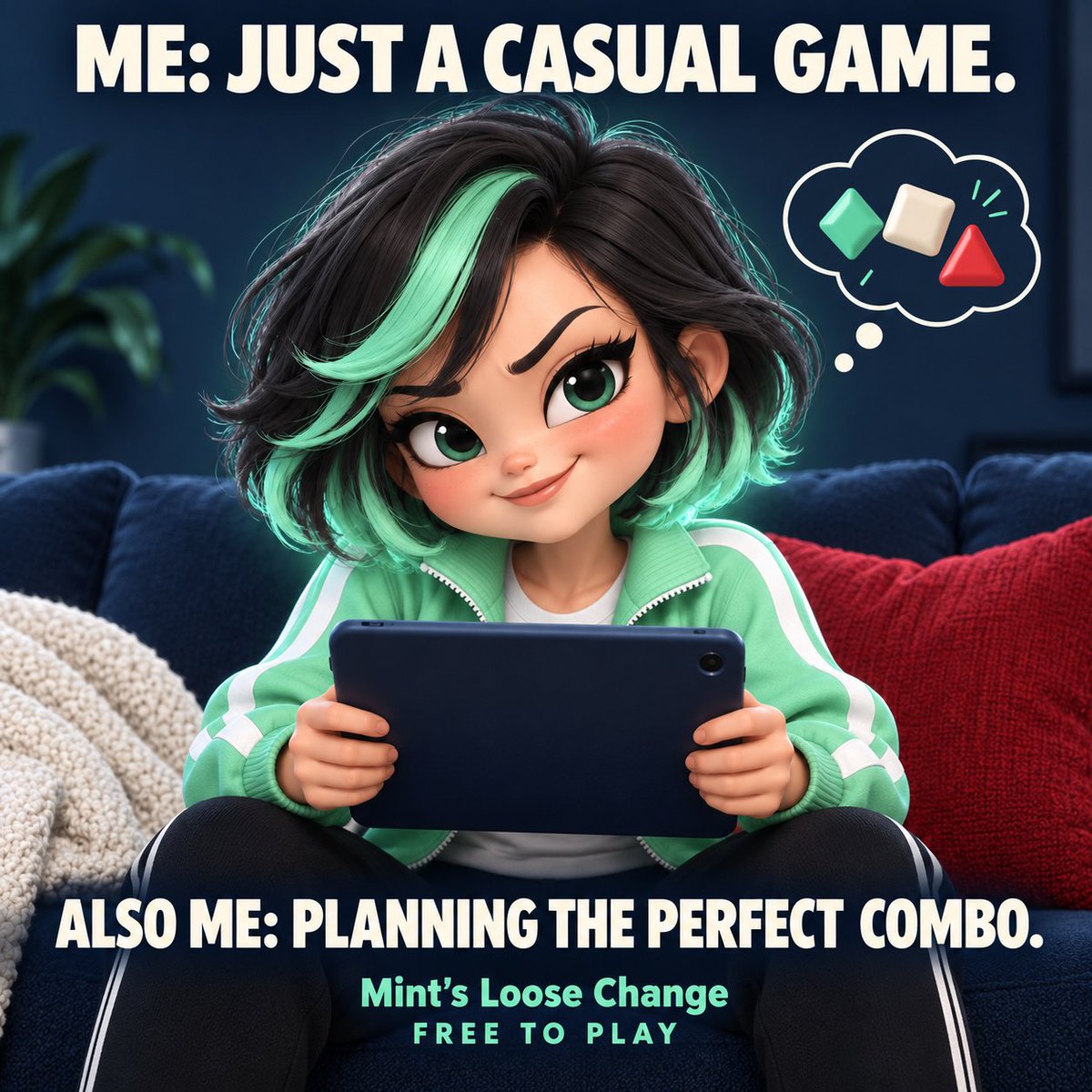 NyFTeeOriginal's tweet photo. I came to relax. Then I spotted a better combo. 😏💚
Welcome to Mint’s Loose Change: free-to-play match-3 puzzles, token rewards, and a couch crew that understands “one more level.” 🎮
Pull up a seat. Let’s see your best move.
#Web3Gaming #PuzzleGames #NyFTee https://t.co/jYK5QmMNa3
