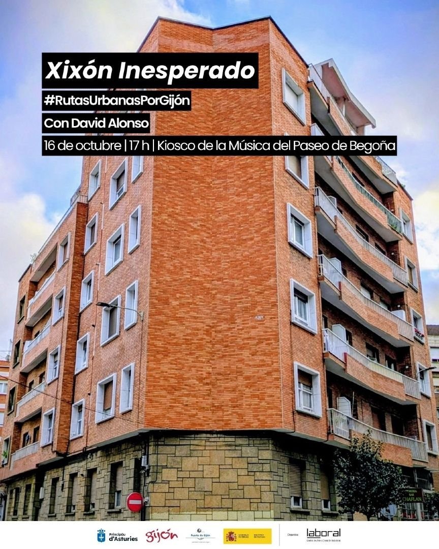 DavidAlonsoMed's tweet photo. El próximo viernes 16 tenemos ruta urbana por #Gijón junto con @LABoral 
Vamos a dar un paseín para conocer algunos edificios🏢 inesperados que aún podemos encontrar en la ciudad
A las 17h salimos de donde el tendayu ⛩️ que hace las veces de kiosko de la música🎻
Os esperamos🤗 https://t.co/KcrgvcmviM