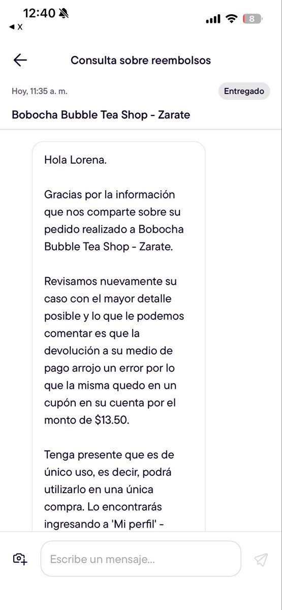 mlloyz's tweet photo. @pedidosya Qué es esto? Ósea ahora milagrosamente no pueden hacer devolución por Yape? https://t.co/XBwhT3Nny7