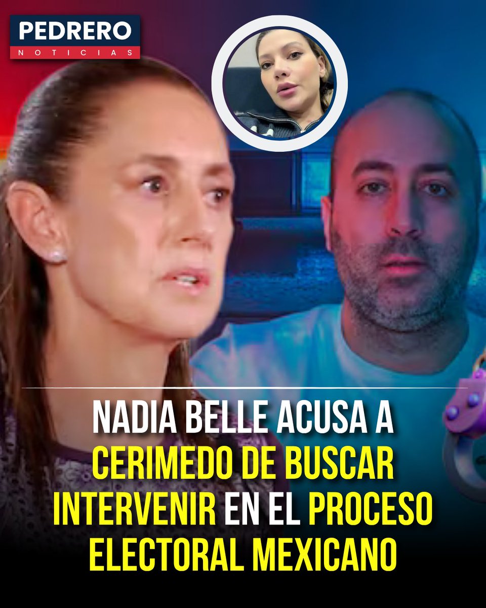 YosoyPedrero's tweet photo. 🚨 OJO: NADIA BELLE ACUSA A FERNANDO CERIMEDO Y A SU SOCIO DE BUSCAR INTERVENIR EN EL PROCESO ELECTORAL MEXICANO

Nadia Belle acusó a Fernando Cerimedo y a su socio, vinculados con la plataforma Derecha Diario México, de presuntamente buscar intervenir en el proceso electoral mexicano.

El señalamiento pone bajo la lupa la participación de operadores políticos y plataformas digitales vinculadas con sectores de derecha en la difusión de mensajes y contenidos relacionados con la política nacional.

Cerimedo ha sido identificado por su actividad en estrategias de comunicación política en América Latina. Sin embargo, la acusación sobre una presunta intervención electoral en México requiere elementos adicionales para establecer el alcance de las acciones señaladas.

Hasta el momento, el señalamiento se atribuye a Nadia Belle; para determinar si existió una intervención y de qué tipo, es necesario conocer las pruebas presentadas y la respuesta de los aludidos.