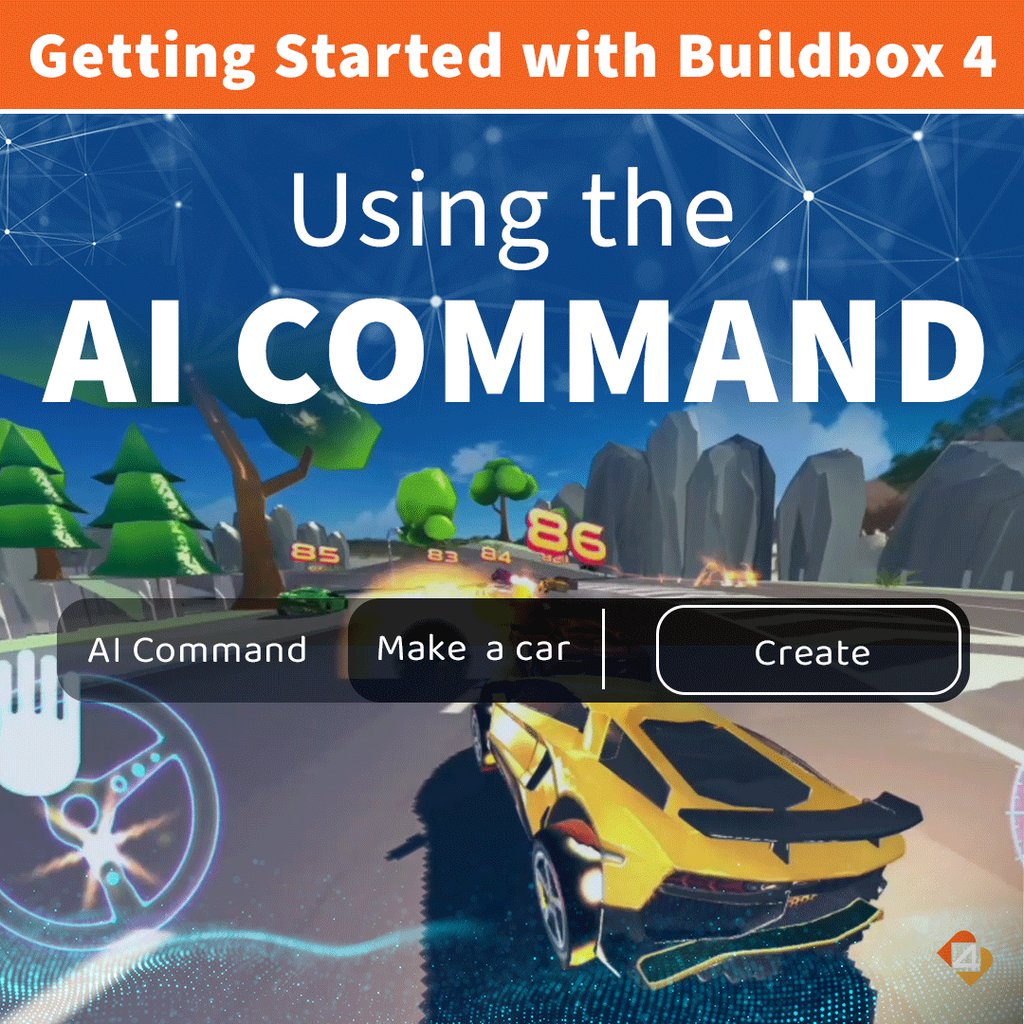 buildbox's tweet photo. Got a game idea? Let AI help bring it to life!

With Buildbox 4's AI Command, simply describe what you want to create and let AI help do the work. No coding required! 

Learn how to get started 👇
https://t.co/ZBZJVdA0gO

#GameDev #NoCode #AITools https://t.co/onGQp79eEc
