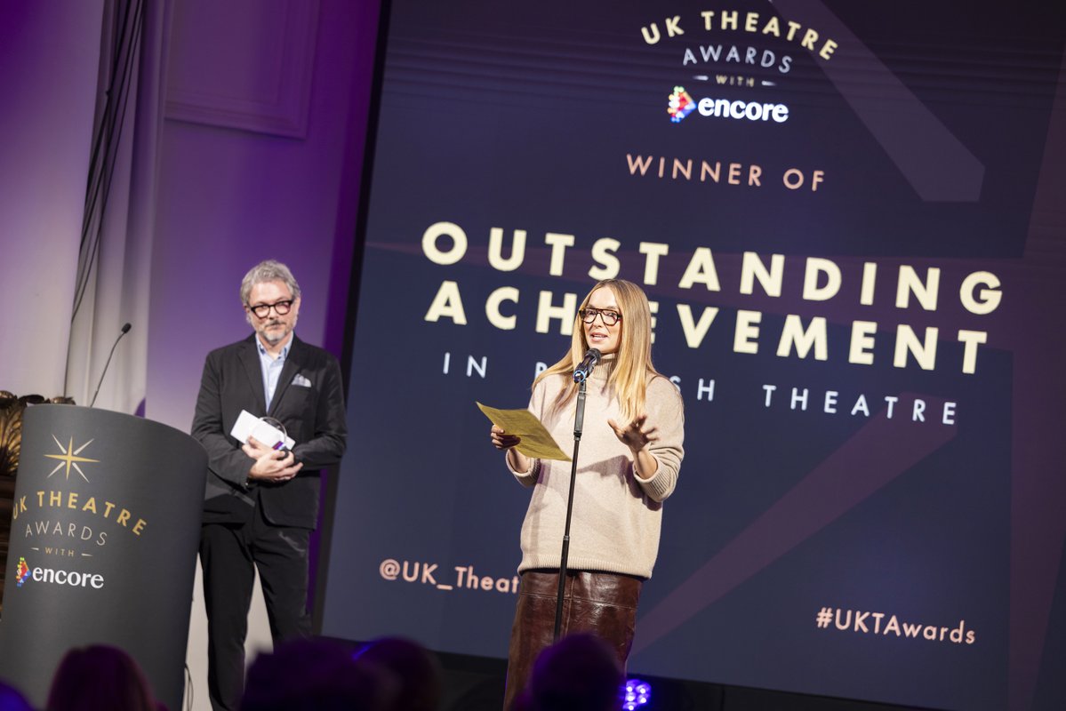 uk_theatre's tweet photo. What a day! ✨ From an iconic host to inspiring speeches to incredible performances, it's been a true showcase of what UK Theatre is all about.

Congratulations to all of our nominees and winners and a huge thanks to everyone for celebrating with us!

📸: @peachyraith https://t.co/6SKdQJcIMF