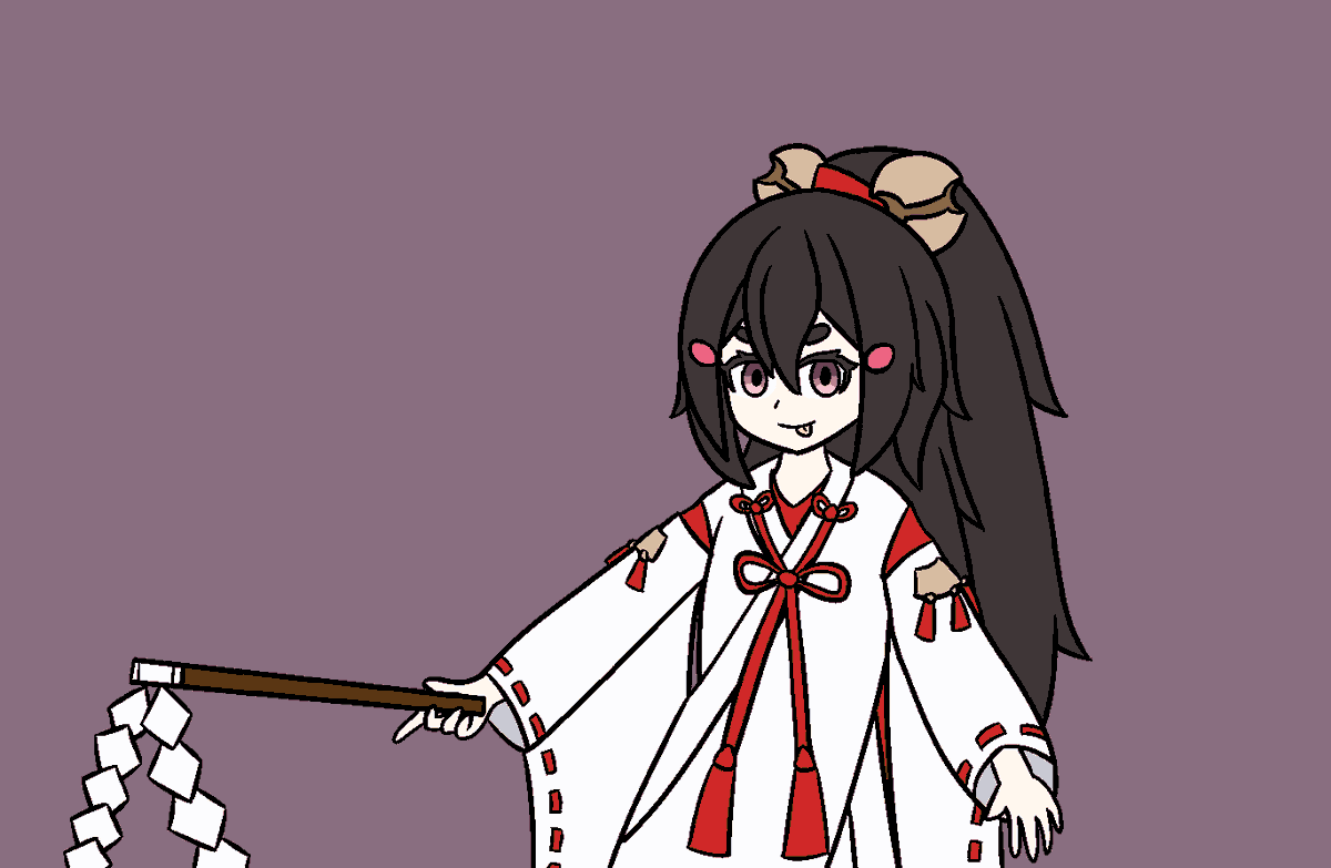 VividRing's tweet photo. So, I also wanted make an alt with Miko-chan, and I thought it was only the human/kitsune details that needed changing. I forgot the outfits changed too, and I had the refsheet visible the whole time...😭

So have this blursed alt. #お酒絵 #Artcoholic https://t.co/K1NBWR8PGQ