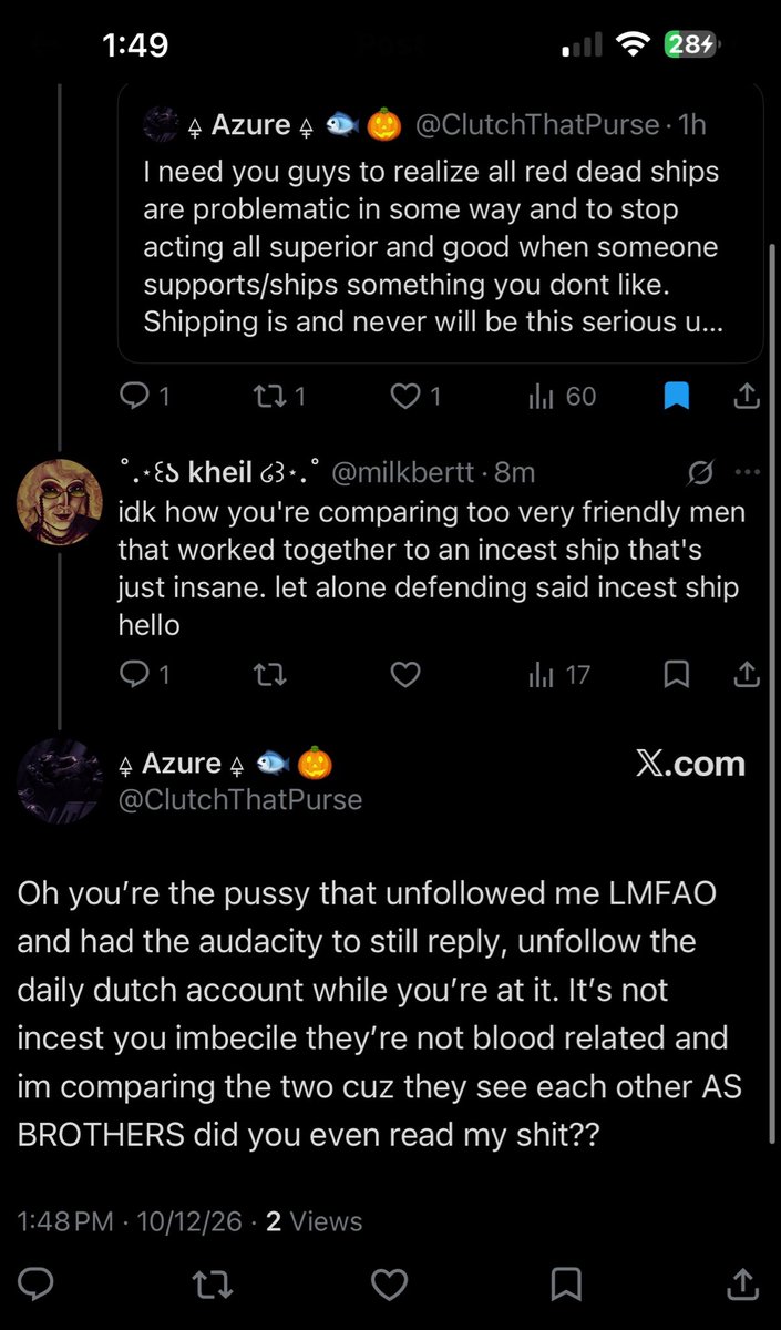 milkbertt's tweet photo. white people when you say shipping incest isn't good https://t.co/rGAqjls0M9