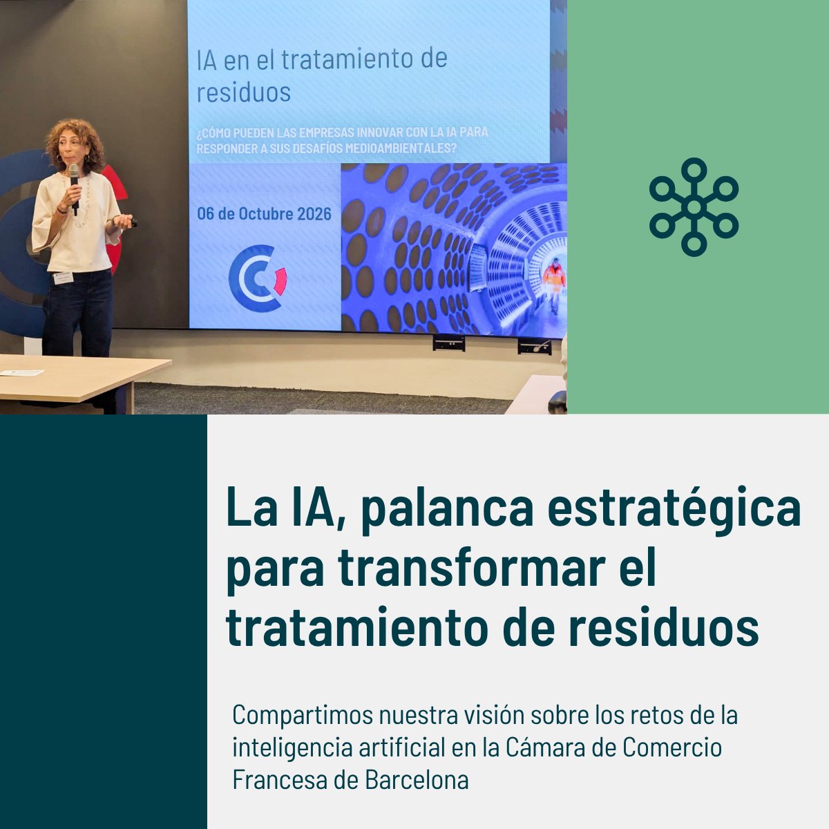 PreZero_ES's tweet photo. 🤔¿Puede un sector industrial tradicional convertirse en un modelo de alta tecnología impulsado por datos? 

En un encuentro organizado por la @ChambreBCN, Elisabet Gonzalez, manager de Innovación d PreZero, mostró cómo la IA convierte la complejidad de los residuos en datos en tiempo real y actúa como un "ángel de la guarda" digital para velar por la seguridad de los trabajadores. 🛡️

#InteligenciaArtificial #InnovacionIndustrial #Sostenibilidad #PreZero #SeguridadLabora