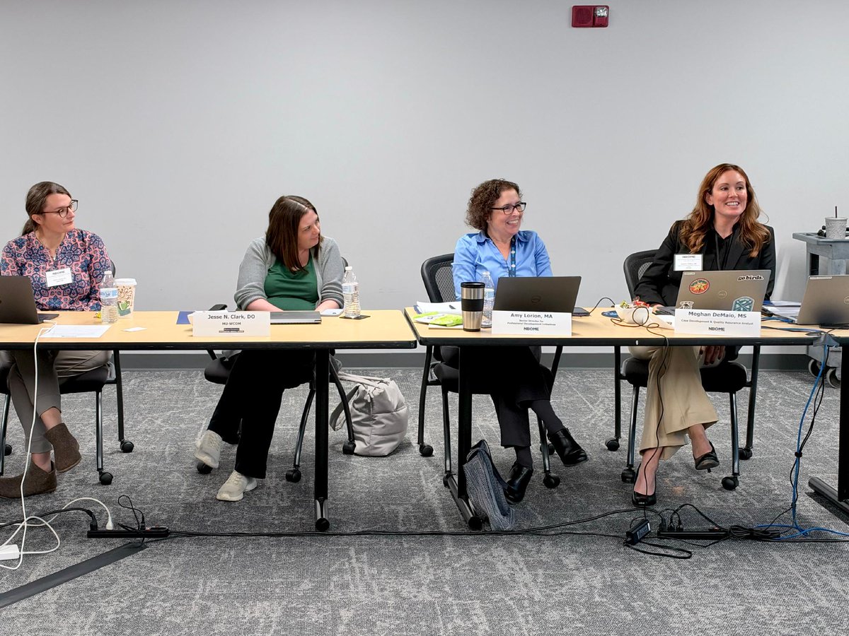 NBOME's tweet photo. The NBOME hosted the 2026 Core Competency Capstone for DOs (C3DO) Osteopathic Clinical Reasoning Meeting Friday at our Philadelphia Executive Offices. We’re proud to bring together dedicated experts to shape the future of clinical skills assessment! 🎉 https://t.co/gHczrzXQE1