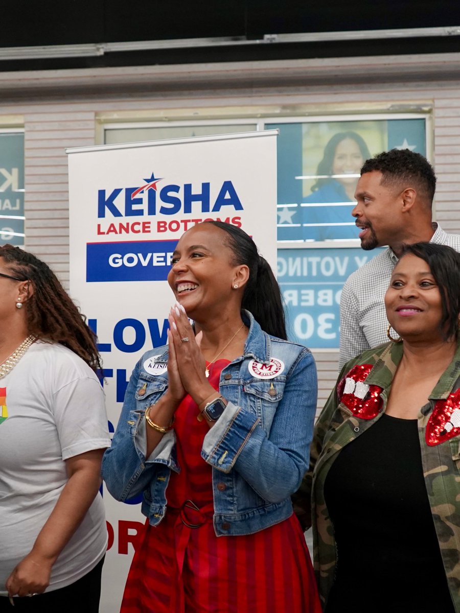KeishaForGA's tweet photo. It’s official, Southwest Atlanta – our field office is OPEN right here in the community Keisha calls home! 🎉 Stop by to get involved, pick up yard signs, and help us sprint to the finish line. Let’s win this! https://t.co/d6kxPO9cNO