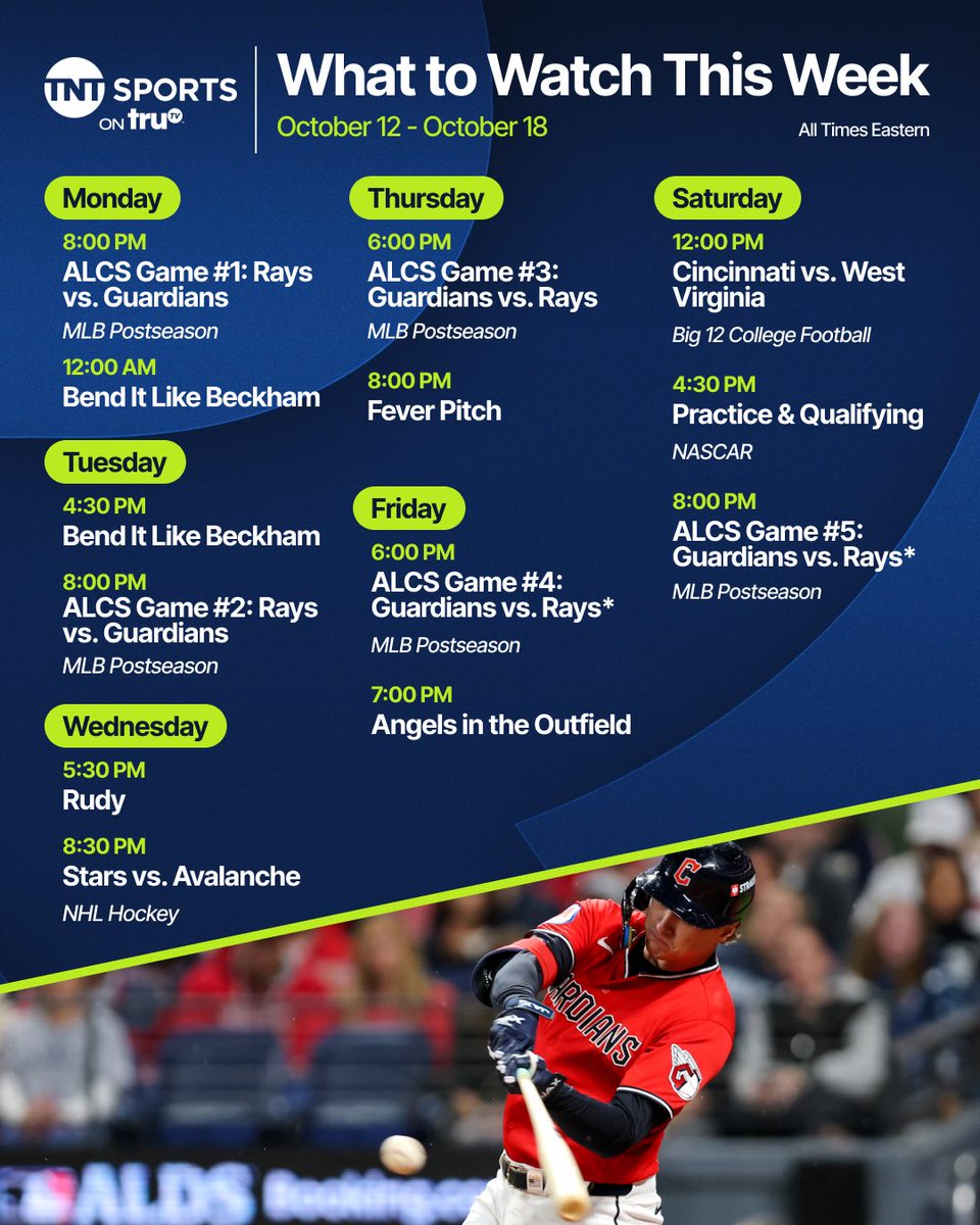 truTV's tweet photo. MLB postseason rolls on this week ⚾️ Make sure to tap in for all the action on truTV! https://t.co/DNiyC5n7Sq