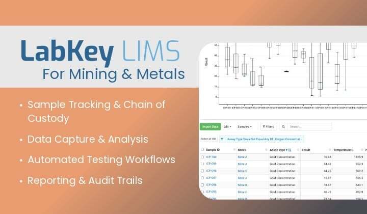 LabKey's tweet photo. A drill core moves through prep, assay, and metallurgical processing before a result appears. LabKey's mining LIMS traces that full journey in one lineage viewer. https://t.co/aqZFMQqNhw https://t.co/M8sN2vetSt