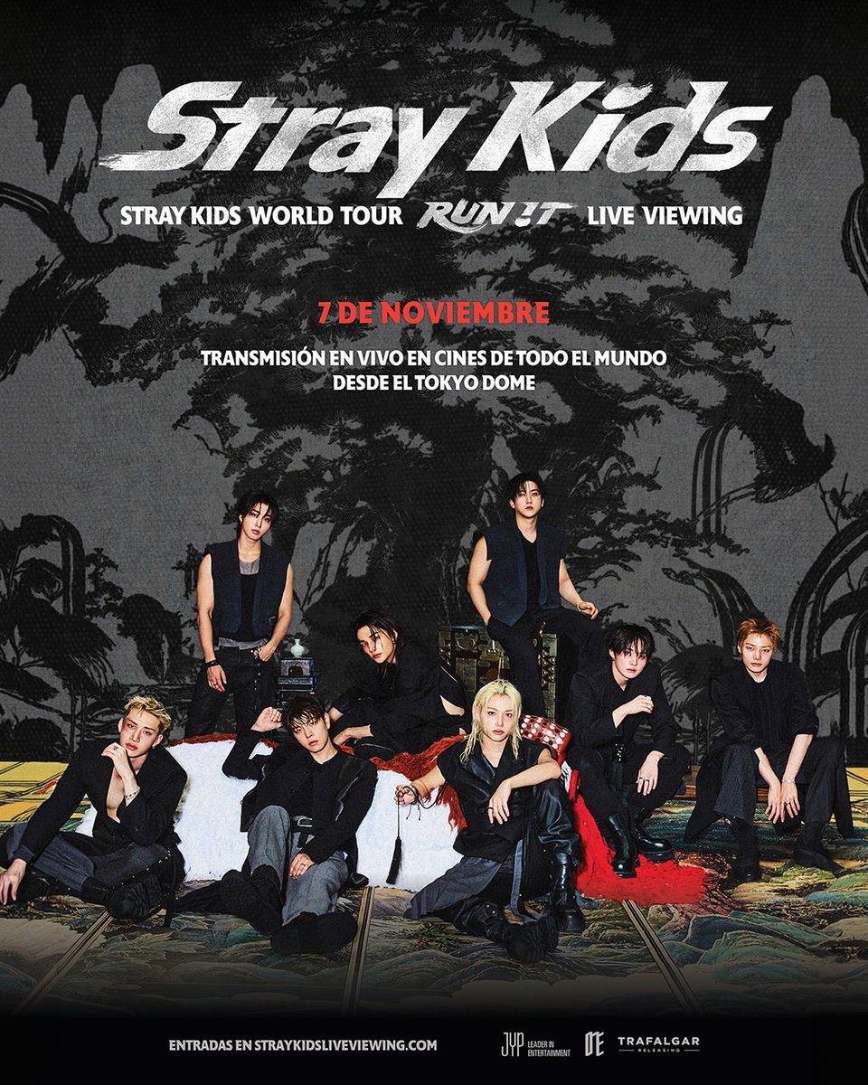 cinemarkca's tweet photo. 🚨💥 ¡ATENCIÓN, STAY! La energía de #StrayKids está por conquistar la pantalla grande de Cinemark. 🎶🔥 Este 7 de noviembre, vive RUN IT! LIVE VIEWING, una transmisión desde Japón que no querrás perderte. 🍿🤩
#StrayKidsLiveViewing #Trafalgar https://t.co/siEWlp7I2K