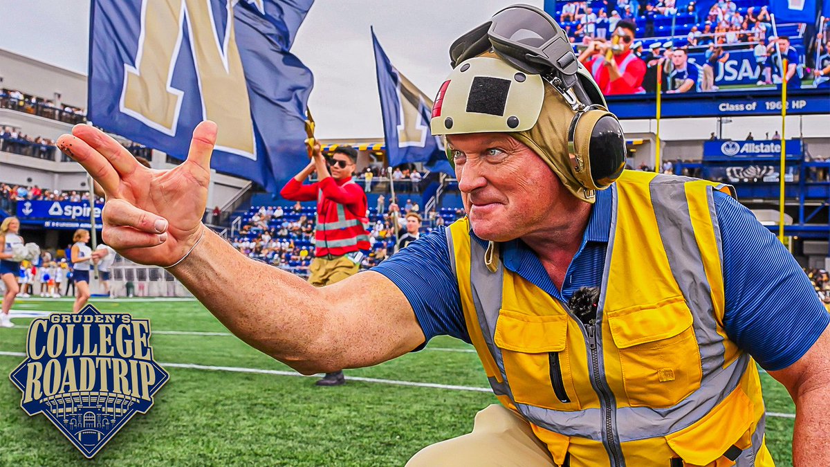 BarstoolGruden's tweet photo. I spent Saturday at the United States Naval Academy and it was the greatest football experience of my life!

My first time at Navy did not disappoint and my full video documenting the day is live NOW!!

Watch it here: https://t.co/K4Rq5cVdVo https://t.co/4C01jeP1QK
