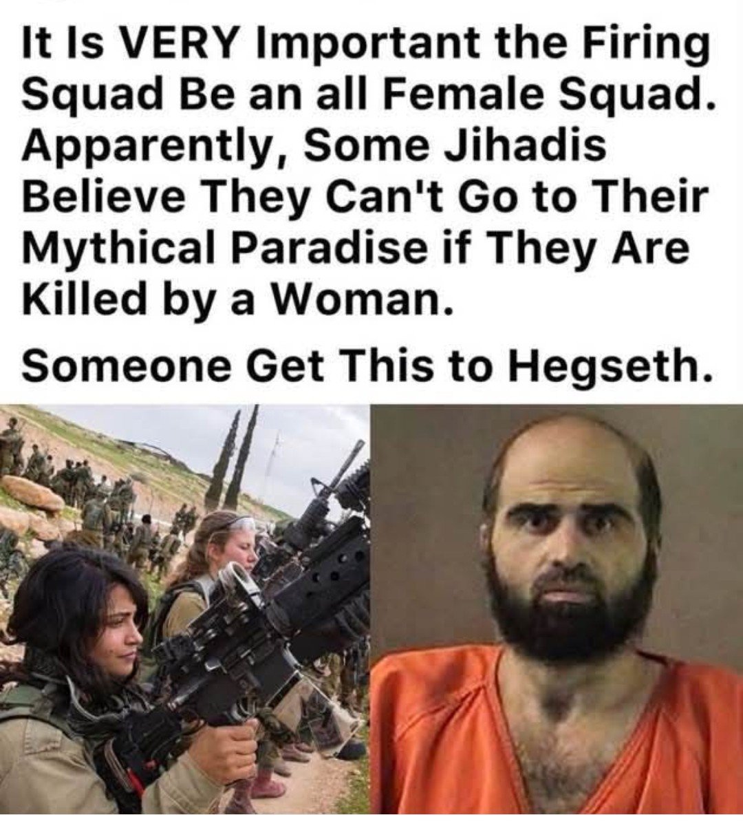 ScarlettLee23's tweet photo. @SecWar 
✔️💯💯 https://t.co/xWrp3576Zp