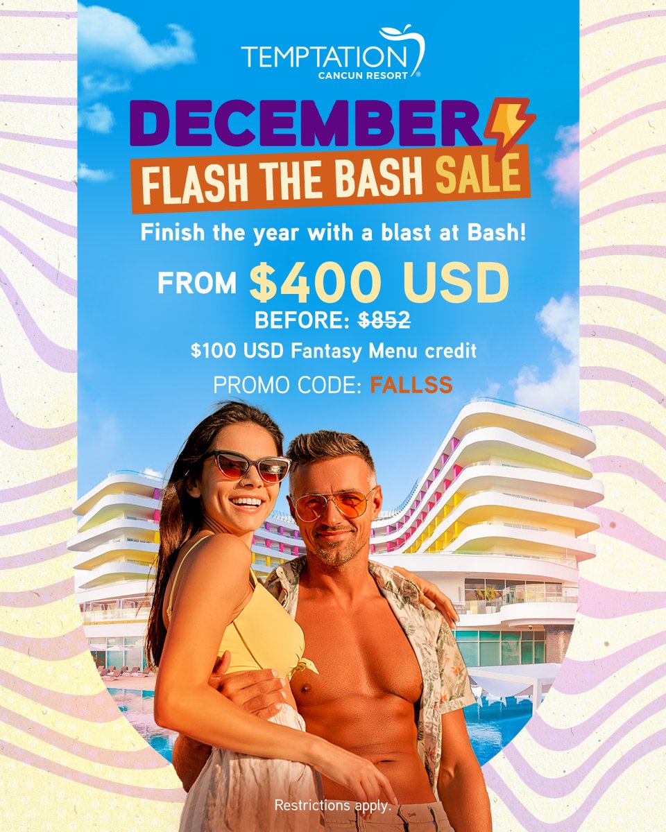 TemptationRs's tweet photo. Finish the year with a blast at Bash!
👉 https://t.co/0z4X8KiuHx

#TemptationCancun https://t.co/DE7WsW3Lwy