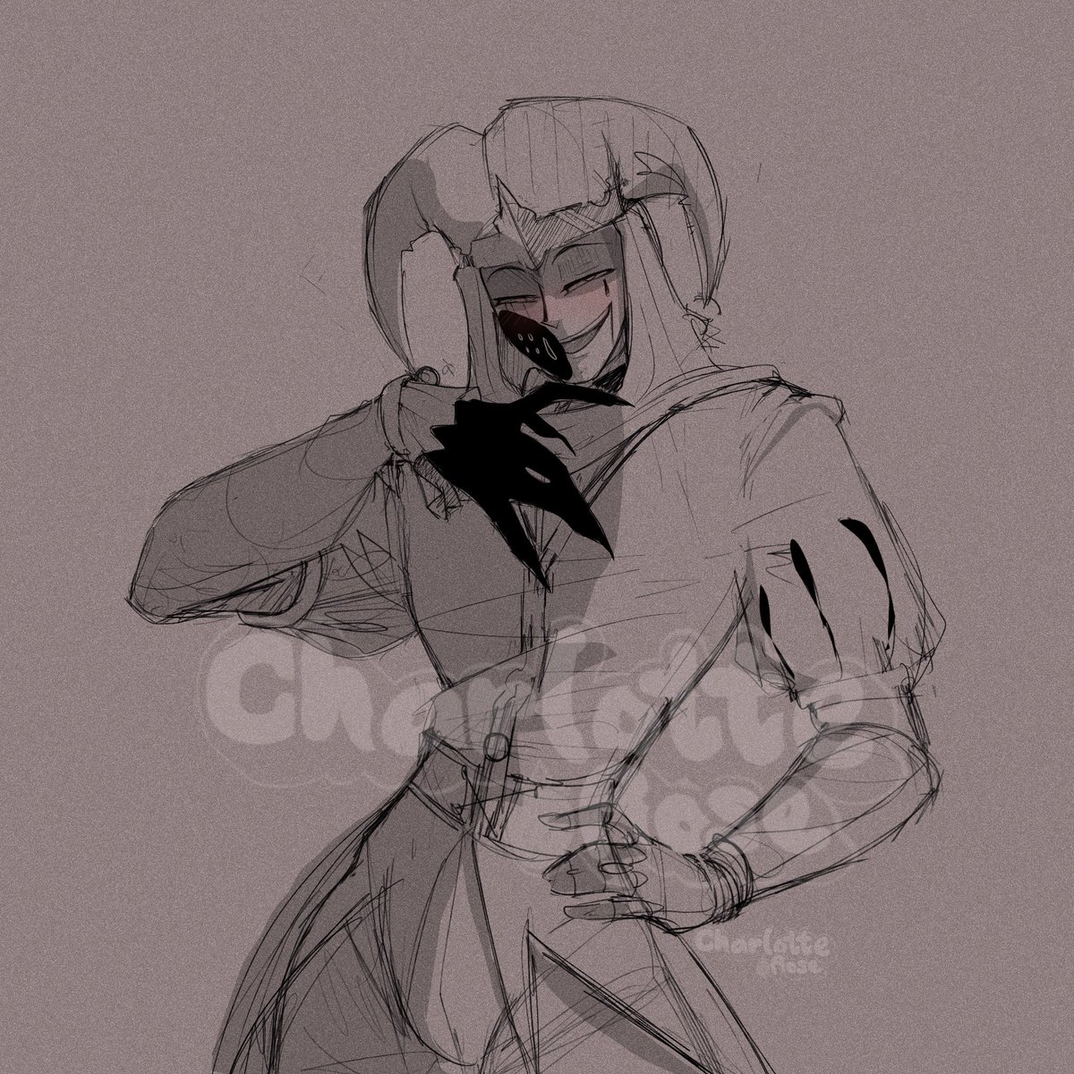 CharlotteRoseO4's tweet photo. Dang it not another jester. Here’s a sketch of my sweetie. But like stop trapping me with clowns STAHPPPPPP 

#kingdomofmarionettes #jestyn https://t.co/ENd7TmhESe