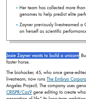 neildevvv's tweet photo. This company is genetically creating THE FIRST "UNICORN"

An ex NASA SCIENTIST has created this new company and plans to bring the first 'true unicorn' to life.

She even memed collosal in the article saying she doesn't lie and make false promises...

Here is the web:
https://t.co/DyCr5nAdtT