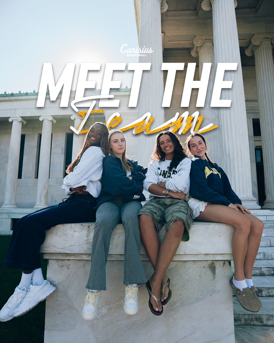 GriffsWBB's tweet photo. You might not recognize us in our street clothes, but get to know us as we kick off meet the team monday 😊 

#Griffs | #MetroHoops https://t.co/QG5lCWBuD0
