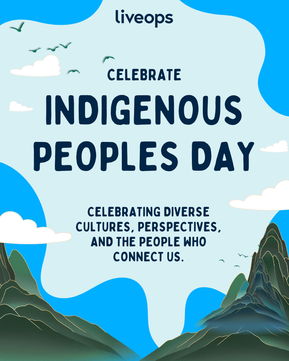 Liveops's tweet photo. 🌎✨ Today, as we recognize Columbus Day and Indigenous Peoples’ Day, we celebrate the diverse backgrounds, cultures, and perspectives that make our communities stronger. 🌿

At Liveops, we're grateful for the dedicated agents within our network who bring their unique experiences, talents, and perspectives to every customer interaction. 💙 

Your commitment to making meaningful connections and delivering exceptional service makes a difference every day.

🍂 Wishing everyone a meaningful day of reflection and appreciation!

#ColumbusDay #IndigenousPeoplesDay #Liveops