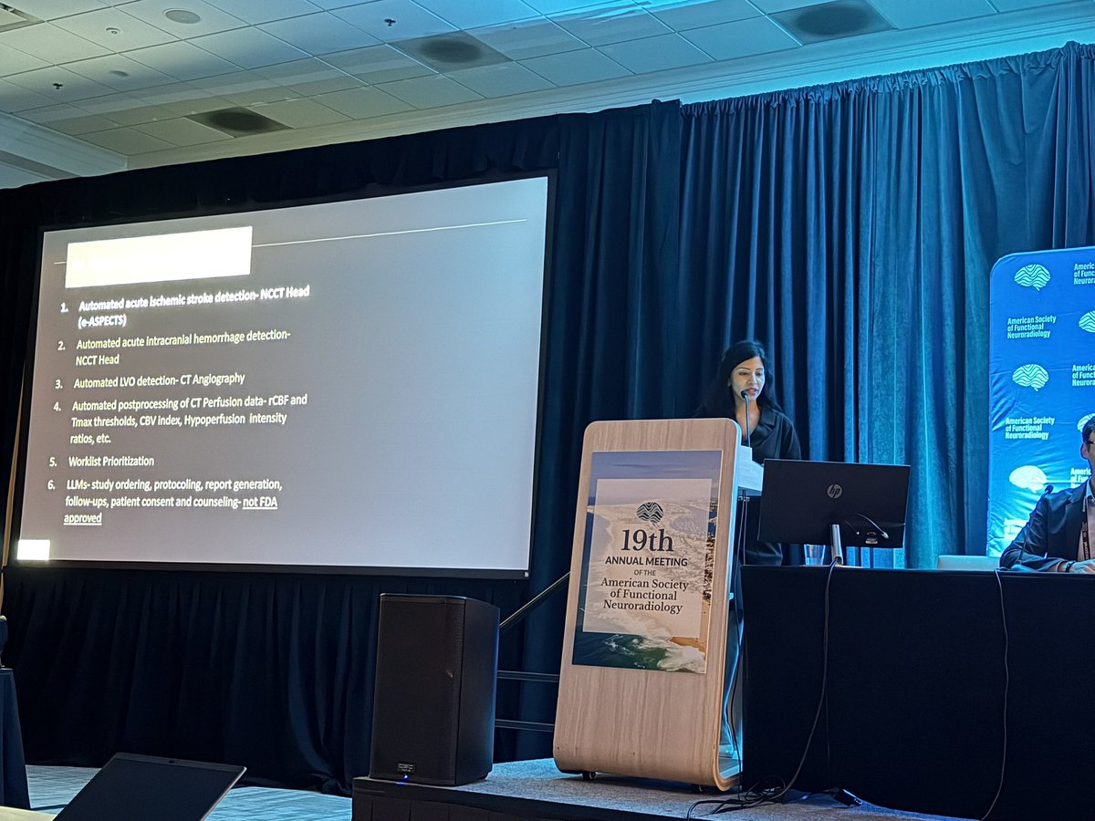 hoda_tahon's tweet photo. Happening now come and learn about AI in stroke @theASFNR #ASFNR2026 https://t.co/5OQxhO38oZ