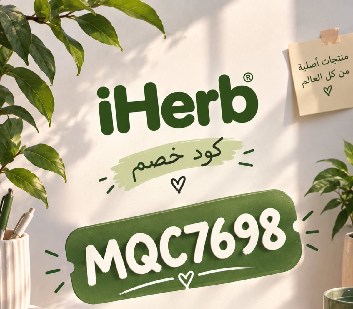 Dinaduddd's tweet photo. بنات اللي تحب ايهيرب، هذا كود الخصم حقي لا يضيع منكم 💚🎀

كود خصم ايهيرب ( MQC7698 ) ✅

منتجات كثيرة وخيارات متنوعة لكل اللي تحبون تهتمون فيه، من السكين كير إلى العناية بالشعر والجسم 🛍️🤍

كوبون اي هيرب للسعودية والإمارات ومصر وعمان والعراق 🌿

MQC7698 https://t.co/L5RFdr67Gq
