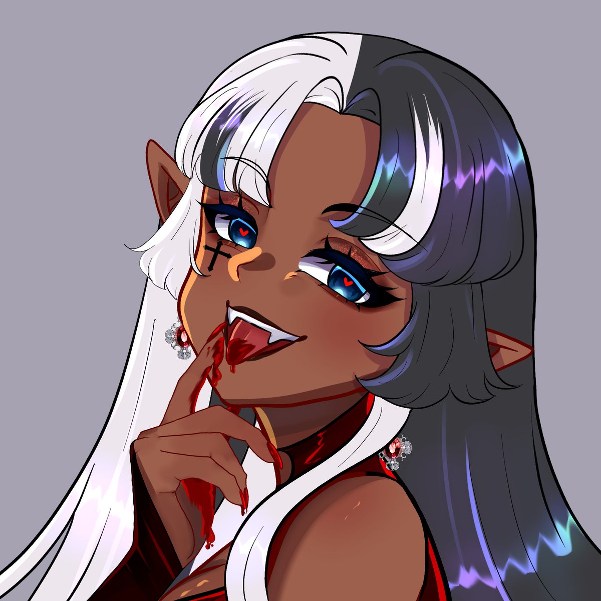 Gogopawra's tweet photo. Halloween ych comm wip 
I love the hair sm omg 😞🩷
#VgenCommㅤ https://t.co/xMOmKc0Smq