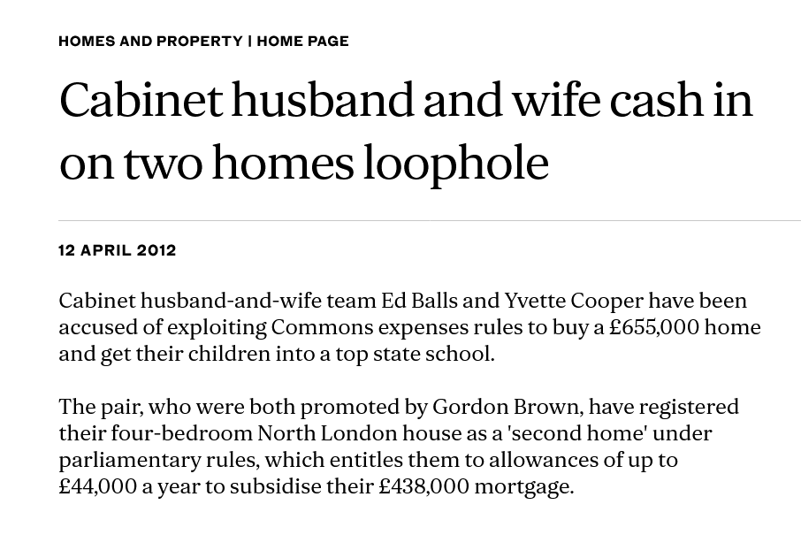 Britain_People's tweet photo. 🔴LABOUR MP EXPENSES:  @YvetteCooperMP

REMEMBER when Cooper and husband cashed in on two homes loophole❓     

They purchased house for £655,000, paid £217,000 deposit, and claimed balance at taxpayers' expense. 

https://t.co/PRNONTGfrI

- @justrightFrank https://t.co/6unyObvech