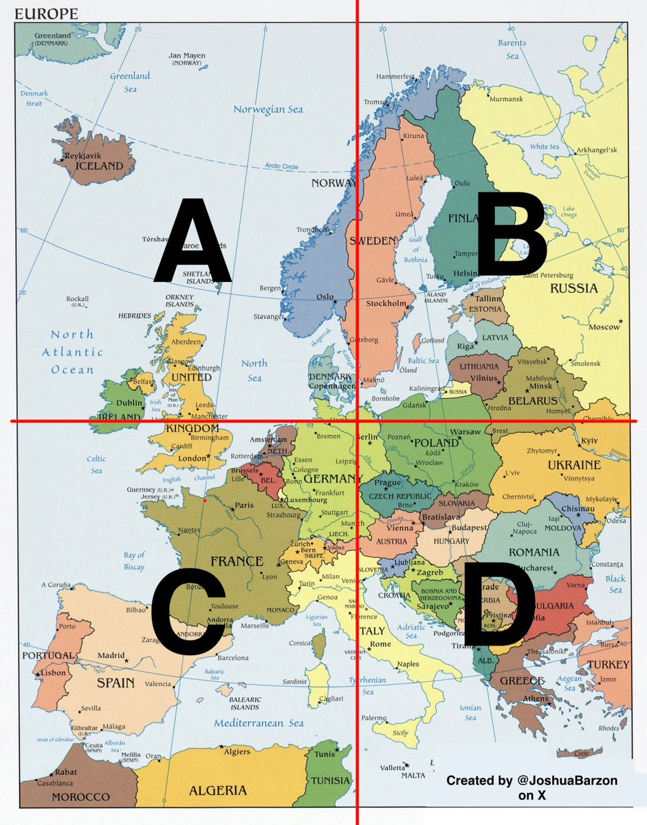 JoshuaBarzon's tweet photo. You just won a 2-week, all-expenses-paid vacation to Europe. But there’s a catch: you have to stay within one region the whole time. What are you picking? https://t.co/eNHohYGaDH