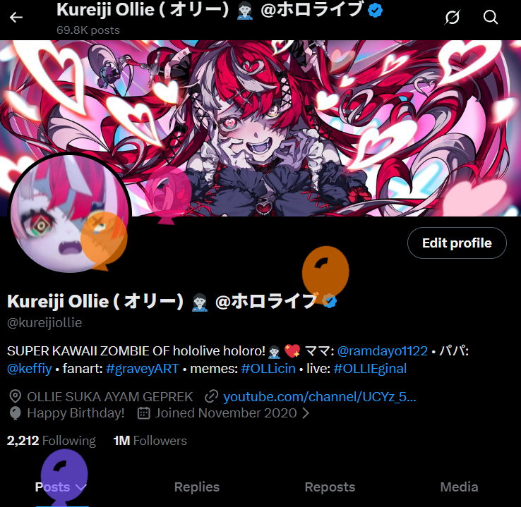 kureijiollie's tweet photo. OTSUCRAZY!! GUESS WHAT!! IT'S MY BIRTHDAY!! I STILL CAN'T BELIEVE THAT THIS IS MY 6th TIME CELEBRATING MY BIRTHDAY WITH YOU GUYS!! THIS ZOMBIE IDOL WILL KEEP DOING HER BEST!! THANK YOU FOR ALL THE WISHES!! 🥰🥰🎉🎉🎂✨ https://t.co/oQiMG7LOYR