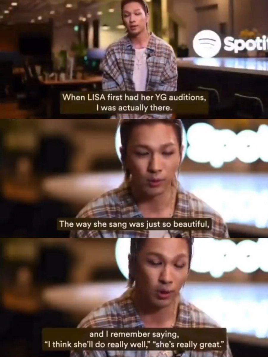 trituseben's tweet photo. sandara, taeyang, they all witnessed and complimented lisa as a singer when she was a trainee https://t.co/IqUZlqGtDs