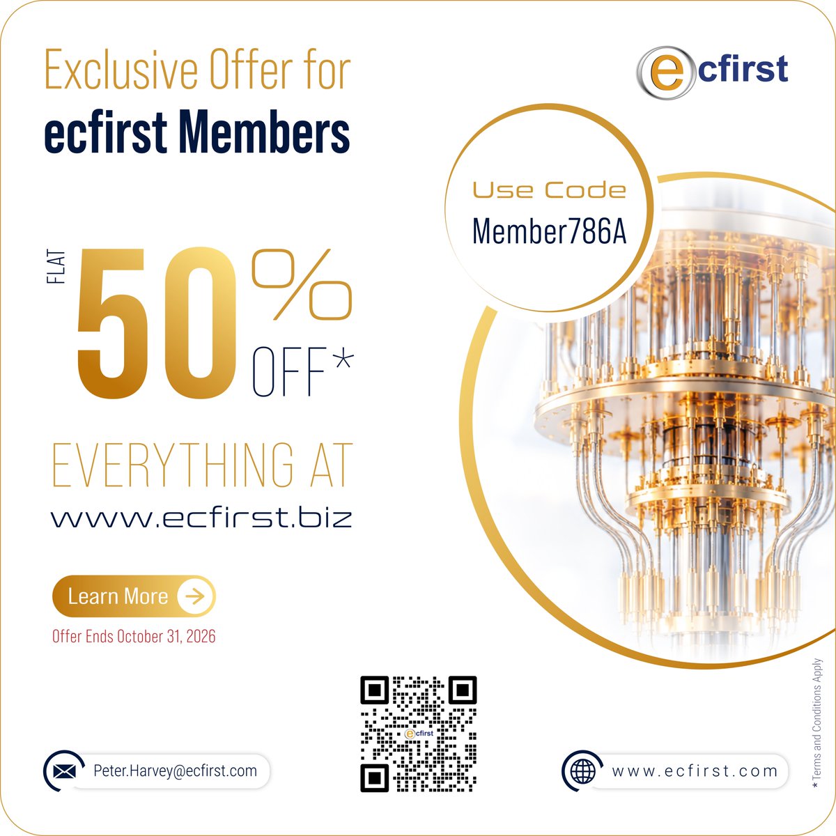 ecfirst's tweet photo. 🔥 ecfirst members: 50% OFF everything at https://t.co/SR2mUV89Lb! Use code Member786A 🎟️ Training, exams, renewals,   templates, toolkits &amp; more. Limited time ⏳ Not a member? 

Join 👉   https://t.co/mrw2awRZoc *T&amp;Cs apply 

#CMMC #HIPAA #Cybersecurity #ecfirst https://t.co/DpXcce7uXD