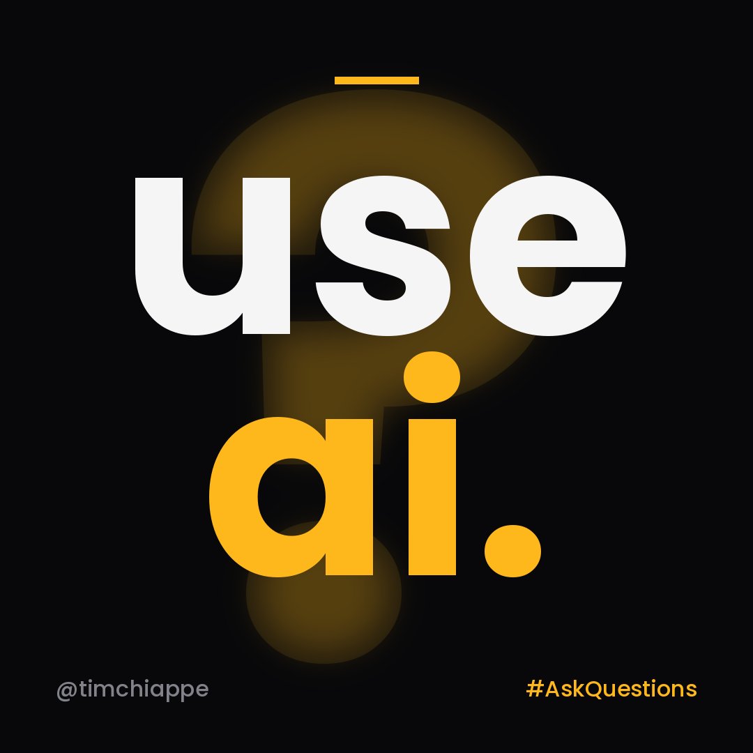 TimChiappe's tweet photo. ask it again. then ask it again.
#AskQuestions https://t.co/nf2BzhgZrs