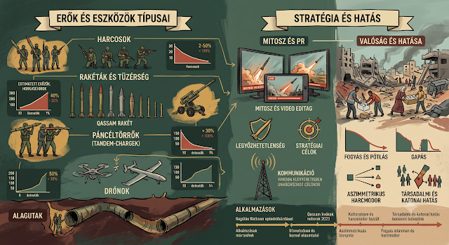 MiklosBorsi's tweet photo. Megérted ? Hová lesznek a fegyverek
A HAMASZ katonai szárnya (az Izz ad-Dín al-Kasszám Tugájok) fegyveres erői és eszközei

Az elmúlt évtizedekben egy klasszikus gerillaszervezetből jól strukturált, félkatonai (hibrid) erővé alakult át.

Prológ

A Hamasz búcsút intett fegyvereinek
A palesztin radikálisok beleegyeztek a demilitarizációba

Július 31-én este Donald Trump amerikai elnök bejelentette a Gázai övezetben működő radikális csoportok lefegyverzéséről szóló végleges megállapodás létrejöttét. A megállapodás kiköti, hogy a Hamász és a kapcsolódó iszlamista szervezetek átadják könnyű- és nehézfegyvereiket, és lehetővé teszik kilométer hosszú alagútrendszerük lebontását. Trump úr hangsúlyozta, hogy Izraelnek a demilitarizáció befejezése után ki kell vonnia csapatait a  a part menti enklávéból. Csapatait a Nemzetközi Stabilizációs Erők (ISF) békefenntartói váltják fel.

Készítette : Borsi Miklós
Az Institute for the Study of War (ISW) és a Critical Threats Project (CTP) részletes csatasor-elemzései (Order of Battle) alapján a HAMASZ katonai szárnyának (Izz ad-Dín al-Kasszám Tugájok) területi felépítése szigorúan földrajzi alapon megosztott.

A Gázai övezet 5 kormányzóságának megfelelően a katonai erőt 5 területi dandárra (Brigade), azokat pedig összesen kb. 24–30 helyi zászlóaljra (Battalion) osztották fel.

Az 5 Területi Dandár és Zászlóalj-struktúrájuk

1. Északi Dandár (Northern Brigade)

Elhelyezkedés: A Gázai övezet legészakibb területei, közvetlenül az izraeli határ mentén (Beit Hanoun, Beit Lahia, Jabalia).

Zászlóaljak száma: 5 zászlóalj
Beit Hanoun zászlóalj
Beit Lahia zászlóalj
Jabalia zászlóalj (Nyugat és Kelet)
Beit Hanoun / Északi tartalékos zászlóalj
Taktikai szerep: Kiemelt védelmi vonal és szabotázszóna. Az izraeli határhoz való közelség miatt ez a dandár rendelkezett a legkiterjedtebb határon átnyúló és védelmi alagúthálózattal.
2. Gázavárosi Dandár (Gaza City Brigade)

Elhelyezkedés: Gázaváros és a közvetlenül hozzá tartozó külvárosok. Ez a HAMASZ leghatalmasabb és legnépesebb dandárja.

Zászlóaljak száma: 7 zászlóalj
Shatila (Tengerparti) zászlóalj
Sabra-Tel al-Hawa zászlóalj
Zeitoun zászlóalj
Shujaiya zászlóalj (Különösen megerősített, elit egységekkel)
Daraj Tuffah zászlóalj
Radwan zászlóalj
Gázaváros központi elit/tartalék zászlóalj

Taktikai szerep: A HAMASZ politikai és katonai vezetésének fő központja. A Shujaiya és Zeitoun zászlóaljak a legsűrűbben beépített városi terepet védik.

3. Középső Dandár (Central / Gaza Ridge Brigade)

Elhelyezkedés: Gázavárostól délre, a Deir al-Balah, Nuseirat, Al-Bureij és Maghazi menekülttáborok által határolt középső sáv.

Zászlóaljak száma: 4–5 zászlóalj
Deir al-Balah zászlóalj
Nuseirat zászlóalj
Al-Bureij zászlóalj
Al-Maghazi zászlóalj

Taktikai szerep: Az övezet északi és déli részét elválasztó logisztikai kapocs (a Netzarim-folyosó térsége).
4. Hán Júnisz Dandár (Khan Younis Brigade)

Elhelyezkedés: Gáza déli-középső régiója, Hán Júnisz városa és a környező falvak (Khuza'a, Abasan).

Zászlóaljak száma: 5 zászlóalj
Észak-Hán Júnisz zászlóalj
Dél-Hán Júnisz zászlóalj
Kelet-Hán Júnisz zászlóalj (Khuza'a térsége)
Nyugat-Hán Júnisz zászlóalj
Al-Qarara zászlóalj

Taktikai szerep: A HAMASZ kulcsfontosságú parancsnoki és stratégiai központja (többek között Yahya Sinwar szűkebb törzsének és a földalatti parancsnokságnak az elhelyezkedése).

5. Rafahi Dandár (Rafah Brigade)

Elhelyezkedés: A Gázai övezet legdélebbi része, az egyiptomi határ mentén (Philadelphi-folyosó).

Zászlóaljak száma: 4–5 zászlóalj
Kelet-Rafah zászlóalj
Nyugat-Rafah zászlóalj
Központi Rafah zászlóalj
Shaboura zászlóalj
Yebna / Egyiptomi határ menti szektor

Taktikai szerep: Kiemelt logisztikai szerep. A határ alatti szellemalagutak ellenőrzése révén ez a dandár felelt a fegyver- és alkatrész-utánpótlás fogadásáért.

Az ISW szerkezeti megállapításai

Önálló tüzérségi és műszaki támogatás: Minden dandár rendelkezik saját beosztott műszaki (alagútépítő), páncéltörő (Yasin-105/ATGM) és rakétatüzérségi egységekkel.

Decentralizált sejtszerkezet: A dandárok parancsnoki láncának megszakadása esetére a zászlóaljak és századok képesek önálló gerillasejtekként tovább harcolni az adott szektorban.
Különleges alakulatok integrációja: Az elit Nukhba kommandós egységek nem alkotnak teljesen különálló dandárt, hanem szét vannak osztva a 5 területi dandár zászlóaljai között csapásmérő elemként.

Képességeik megértéséhez elengedhetetlen a felszín mögé nézni: elválasztani a propagandát a harctéri valóságtól.

Készítette : Borsi Miklós

1. Mítosz vs. PR vs. Valóság

DimenzióLeírás / MegjelenésHarctéri és Stratégiai ValóságMítosz (Ami a fejekben él)Legyőzhetetlen vallási fanatikusok tömege, vagy épp primitív, pusztán házilag gyártott fegyverekkel harcoló helyi felkelők.fegyelmezett, hierarchikus parancsnoksággal rendelkező, éveken át szisztematikusan kiképzett hibrid katonai https://t.co/1TXSlp8RLN (Amit kifelé kommunikálnak)A Telegramon és médiában vetített kép: csúcstechnológiás drónfilmek, pontossági csapások, "mindenható" alagútrendszer és végtelen rakétakészlet.Szigorúan szelektált felvételek. A látványos páncéltörő csapások jelentős része nem semmisíti meg az aktív védelmi rendszerrel (Trophy) ellátott járműveket, csak rongálást okoz.Valóság (A fizikai tények)Erősen aszimmetrikus képesség. Kiemelkedő OSINT (nyílt forrású hírszerzés), helyismeret és alagúthadviselés, de nincs légvédelmük, sem páncélos erejük, és konvencionális nyílt harcban védtelenek.

2. Jelentőség és Stratégiai Hatás

Katonai jelentőség: Képesek voltak évtizedeken át állandó biztonsági és katonai nyomás alatt tartani a régió legfejlettebb hadseregét (IDF). Az alagúthálózatuk (a "Gázai Metró") révén a 3D-s harctér (föld felett, föld alatt, levegőben) kihasználására kényszerítették az ellenfelet.

Politikai/Stratégiai hatás: A fegyveres erő nem öncélú: a HAMASZ katonai képességeit a politikai elrettentés, túszszerszerzés, a palesztin belpolitikai dominancia és az iráni „Ellenállás Tengelyébe” való integráció eszközéseként használja.
3. Típusok és Mennyiségek (A háborút megelőző és jelenlegi becslések)

Emberállomány

Típus: Hivatásos törzs, elit alakulatok (pl. Nukhba kommandó), sorköteles jellegű helyi védelmi erők.

Mennyiség: A háború előtt kb. 30 000 – 40 000 fő.

Fogyás és jelenlegi állapot: Jelentős veszteségek (becslések szerint az eredeti állomány 40–60%-a kiesett, beleértve a közép- és felsővezetés nagy részét).

Fegyverzet és Eszközök

┌─────────────────────────────────────────────────────────────────┐
│                    HAMASZ FEGYVERZETI DIVERZIFIKÁCIÓ            │
├───────────────────────────────┬─────────────────────────────────┤
│ NEHÉZ/KÖZEPES KATONAI ESZKÖZ  │ NEHÉZ GYALOGSÁGI ÉS CSAPÁSMÉRŐ  │
├───────────────────────────────┼─────────────────────────────────┤
│ • Rakétatüzérség (M-75, R-160)│ • Páncéltörők (Yasin-105, PG-7V)│
│ • Aknavetők (82mm, 120mm)     │ • Drónok (Ababil, öngyilkos FPV)│
│ • Nehézgéppuskák, mesterlövész│ • Improvizált robbanóeszközök   │
└───────────────────────────────┴─────────────────────────────────┘

Rakétatüzérség: A konfliktus előtt kb. 15 000 – 20 000 rakéta (a 10 km-es hatótávolságú Qassamoktól a 100-200 km-es M-75, R-160 és A-120 típusokig).

Páncéltörő fegyverek: RPG-7, Kornet, Konkurs, valamint a saját gyártású Yasin-105 (kettős/tandem robbanófejjel).
Drónok és robotika: Kisméretű felderítő drónok (DJI kereskedelmi drónok módosítva), Ababil típusú kamikaze drónok.

Kézifegyverek és IED-ek: AK-47, M16 (zsákmányolt/csempészett), szнайпер puskák (AM-50 Sayyad), ki nem robbant izraeli bombákból átalakított nagy erejű aknák/bombák.

4. Fogyás és Pótlás (Fenntarthatósági dinamika)

Fogyási tényezők (Amiből kifogynak)

Lőszer és nehézrakéták: A nagy hatótávolságú rakéták és gyári páncéltörő rakéták (pl. Kornet) csempészete a blokád miatt szinte leállt.

Képzett parancsnoki réteg: A tapasztalt zászlóalj- és századparancsnokok elvesztése nem pótolható gyorsan.

Infrastruktúra: Rakétagyártó műhelyek, esztergaműhelyek és az alagutak jelentős hányadának megsemmisülése.

Pótlási mechanizmusok (Ahogy alkalmazkodnak)

Kényszerű újrahasznosítás: A fel nem robbant izraeli légibombákból és tüzérségi lövedékekből nyerik ki a robbanóanyagot (TNT/RDX) az IED-ekhez és Yasin robbanófejekhez.
Toborzás: A veszteségeket fiatal, kevés kiképzést kapott helyi harcosokkal pótolják (a létszámot részben fenntartják, de a minőség drasztikusan csökken).

Alagúthálózat maradványai: Kis méretű, helyi raktárakra támaszkodnak a központi logisztika helyett.

5. Taktikai Alkalmazások: Miért Működik és Miért Bukik El?

Positív/Hatékony elemek – MIÉRT hatékony?

Aszimmetrikus rejtőzködés: A földalatti struktúra megszünteti a hőkép- és légi felderítés jelentős részének előnyét.

Kiváló OSINT és HUMINT: Éveken át szisztematikusan gyűjtöttek adatokat az ellenfélről (közösségi média, munkavállalók), pontos térképeik és adatbázisaik voltak.
Közeli rajtaütések (Hit-and-Run): Páncéltörő teamek 2-3 fővel felbukkannak egy alagútszájból, 50 méteren belülről tüzelnek, majd eltűnnek.
Negatív/Korlátozó elemek – MIÉRT sérülékeny?
Légvédelem és nehézfegyverzet hiánya: Képtelenek területet tartani vagy nyílt terepen vonalakat védeni. A légi fölény miatt minden felderített csoport gyorsan megsemmisül.
Civil környezettől való függőség: A harcmodoruk a sűrűn lakott területekre épül, ami az infrastruktúra és a lakosság teljes pusztulásával jár.
Központi irányítás elvágása: Ha a kommunikáció megszakad a sejtek között, a harcosok elszigetelődnek, és nem tudnak összehangolt ellenlökéseket indítani.
Összegzés: A HAMASZ fegyveres ereje nem a konvencionális tűzerőben, hanem az aszimmetrikus alkalmazkodóképességben, a precíz helyi hírszerzésben és a földalatti struktúrában rejlik. Bár szerkezetileg és katonailag súlyos csapásokat szenvedtek el, gerillataktikákkal és improvizált eszközökkel a hosszan tartó, alacsony intenzitású ellenállásra továbbra is képesek maradnak.

Típus / CsaládHatótávolságRobbanófejBecsült mennyiség (A háború előtt)Qassam-1, 2, 33 – 10 km0,5 – 10 kg~8 000 – 10 000 db (Tömeggyártott, nem irányított, helyi készítés)Katyusa / Grad (122 mm)20 – 40 km18 – 20 kg~3 000 – 4 000 db (Zömmel csempészett, gyári, kiegészítve helyi másolatokkal)M-75 / J-80 / M-9075 – 90 km40 – 90 kg~800 – 1 200 db (Közép-izraeli célpontok és Tel-Aviv elérésére)R-160 / A-120 / A-150 / Ayyash-250120 – 250 km100 – 150+ kg~100 – 200 db (Észak-Izrael és stratégiai létesítmények ellen)Aknavetők (60 mm, 82 mm, 120 mm)1,5 – 7 kmKülönböző~1 500 – 2 500 cső (Közeli határon túli és gázai harcokra)

A HAMASZ katonai szárnyára (Izz ad-Dín al-Kasszám Tugájok) vonatkozó adatok, számszaki becslések és védelmi-elemzői források áttekintése:
1. Elsődleges OSINT és Nyílt Forrású Elemzőközpontok
Az adatok elsősorban független védelmi kutatóintézetek, hírszerzési elemzések és harctéri OSINT (Open Source Intelligence) adatbázisok szintéziséből származnak:

IISS (International Institute for Strategic Studies): A katonai egyensúlyt és nehézfegyverzet-készleteket felmérő Military Balance jelentései.

CSIS (Center for Strategic and International Studies) & RAND Corporation: Az aszimmetrikus hadviselés, a rakéta-infrastruktúra és a gázai alagúthálózat ("Gaza Metro") szakértői elemzései.

CTP-ISW (Critical Threats Project / Institute for the Study of War): Részletes csatasor-elemzések (Order of Battle), amelyek a HAMASZ 5 dandárjának és 30 zászlóaljának harcképességét és veszteségeit követik nyomon.
JISS (Jerusalem Institute for Strategy and Security) & INSS: Helyi védelmi és harctéri hírszerzési adatok.
2. Adatforrások a Becsült Mennyiségek Mögött
┌─────────────────────────────────────────────────────────────────────────┐
│                       FORRÁSOK ÉS ADATKÖZLŐK                            │
├──────────────────────────┬──────────────────────────────────────────────┤
│ LÉTSZÁM ÉS CSATASOR      │ • ISW / CTP (Dandár- és zászlóalj-struktúra) │
│                          │ • IISS és nemzetközi szakértői becslések     │
├──────────────────────────┼──────────────────────────────────────────────┤
│ RAKÉTA- ÉS GYALOGSÁGI    │ • IDF Hírszerzési Igazgatóság (Aman)         │
│ FEGYVERZET               │ • OSINT videó- és fotóelemzések              │
│                          │ • Zsákmányolt eszközök elemzése              │
├──────────────────────────┼──────────────────────────────────────────────┤
│ FOGYÁS ÉS PÓTLÁS         │ • Védelmi elemzői jelentések (CSIS, ISW)    │
│                          │ • Harctéri műszaki visszajelzések            │
└──────────────────────────┴──────────────────────────────────────────────┘
A létszámbecslések (30 000 – 40 000 fő) forrásai:
Az elemző intézetek (ISW, IISS) a háború előtt a HAMASZ katonai szárnyát 5 területi dandárra (Észak-Gáza, Gázaváros, Középső régió, Hán Júnisz, Rafah) és 24–30 zászlóaljra osztva tartották nyilván. A számbeli becslések a hivatásos törzsállomány és a helyi védelmi tartalékosok összeírásán alapultak.
A rakétakészlet (15 000 – 20 000 db) forrásai:
Az adatok az IDF (Izraeli Védelmi Erők) hírszerzési becsléseiből, a korábbi konfliktusok (2014, 2021) kilövési intenzitásának elemzéséből, valamint a gázai raktárak és fegyvergyártó műhelyek kapacitásvizsgálatából származnak.
A páncéltörő és robbanóeszközök (Yasin-105, IED) forrásai:
A Yasin-105 és a helyi gyártású robbanóeszközök (Shawaz) elemzései zömmel a HAMASZ által közzétett propagandavideók kadrírozott OSINT-vizsgálatából, valamint a harctéren zsákmányolt, ki nem lőtt eszközök műszaki lebontásából származnak.
Megjegyzés az adatok pontosságáról: Egy aszimmetrikus, zárt gerillaszervezet esetében a pontos számszaki adatok megbízható tartományi becslések (analytical estimates). A megadott adatok ezen független és hírszerzési források konszenzusát tükrözik.

A Hamasz búcsút intett fegyvereinek
A palesztin radikálisok beleegyeztek a demilitarizációba

Július 31-én este Donald Trump amerikai elnök bejelentette a Gázai övezetben működő radikális csoportok lefegyverzéséről szóló végleges megállapodás létrejöttét. A megállapodás kiköti, hogy a Hamász és a kapcsolódó iszlamista szervezetek átadják könnyű- és nehézfegyvereiket, és lehetővé teszik kilométer hosszú alagútrendszerük lebontását. Trump úr hangsúlyozta, hogy Izraelnek a demilitarizáció befejezése után ki kell vonnia csapatait a part menti enklávéból. Csapatait a Nemzetközi Stabilizációs Erők (ISF) békefenntartói váltják fel.

A Béketanács, az Egyesült Államok által a gázai konfliktus megoldására létrehozott különleges testület, megállapodást kötött a Hamászszal és más palesztin csoportokkal a leszerelésről. Donald Trump ezt július 31-én este jelentette be. „Ez egy monumentális lépés a tartós béke és biztonság felé” – hangsúlyozta a Truth Social közösségi oldalon. „Ez a megállapodás kritikus lépés afelé, hogy Gázát végre egy új palesztin vezetés ellenőrzése alá vonjuk, amely szorosan együttműködik a Béketanáccsal a palesztin nép megsegítése érdekében. Ugyanakkor Izrael eléri a megérdemelt biztonságot, mivel Gázát többé nem fogják terrortámadások bázisaként használni.”

Ahogy Trump úr kifejtette, a megállapodás szakaszosan valósul meg. „Amint a leszerelés befejeződik, az izraeli csapatok kivonulnak [a Gázai övezetből – Kommerszant ], és az MCC megkezdi az együttműködést az új palesztin rendőrséggel, hogy átvegye a felelősséget Gáza lakosainak és szomszédaik biztonságáért” – jegyezte meg az amerikai vezető. „Szeretném megköszönni a közvetítőknek – Egyiptomnak, Katarnak és Törökországnak – fontos erőfeszítéseiket, és különösen a kiváló csapatomnak, akiknek fáradhatatlan munkája tette lehetővé ezt a történelmi áttörést.” Trump úr hangsúlyozta, hogy a 2023. október 7-én Dél-Izraelben történthez hasonló mészárlás soha többé nem megengedett.

A Hamász is megerősítette a megállapodást, kifejtve, hogy a csoport „engedményeket tett (az Egyesült Államoknak és Izraelnek ) a Gázai övezetben élő emberek érdekében, hogy megmentse az embereket a haláltól és a kényszerű lakóhelyüket elhagyni kényszerüléstől”.

„A Hamász és a palesztin csoportok most először egyeztek meg abban, hogy elfogadják a teljes tervet (a leszerelésről – Kommerszant ) és a végrehajtásának módszereit” – hangsúlyozta a Béketanács egy meg nem nevezett képviselője a The Jerusalem Postnak adott interjúban.

A megállapodás Kairóban született, ahol a Hamász tárgyalói több mint egy hetet töltöttek a Béketanáccsal és a nemzetközi közvetítőkkel a rendezés paramétereinek megvitatásával. „Egy 20 pontos terv (az úgynevezett Donald Trump béketerv ) megvitatásával kezdtük” – mondták források a The Jerusalem Postnak. „Ezután átfogó tárgyalásokra tértünk át. Az első naptól kezdve (a Hamásztól – Kommerszant ) a bizalom teljes hiányáról hallottunk. Ezért mindent a zéró bizalom alapjára, valamint az ellenőrzés és a garanciák elveire építettünk.” Szerintük a Béketanácsnak hónapokig tartó tárgyalásokra volt szüksége ehhez az áttöréshez.

Az Al Jazeera által megszerzett megállapodás szerint a radikális csoportok átadják fegyvereiket a Gázai Nemzeti Kormányzási Bizottságnak, egy különleges szervnek, amely polgári közigazgatásként fog működni. Először a Hamász rendőri erői adják át a kézifegyvereiket, majd a radikális csoport militáns szárnya az összes nehézfegyvert a bizottságnak. Magában a Gázában betiltják a katonai tevékenységet. „Ebben a tekintetben már nincs kétség” – mondták a Béketanács forrásai a The Jerusalem Postnak. „Nincsenek kivételek bizonyos fegyvertípusok vagy bizonyos személyek esetében. Egy hatóság, egy törvény, egy fegyver.”

Várhatóan a Gázai övezet alagútrendszere is megsemmisül, amely évekig lehetővé tette a Hamász fegyvereseinek, hogy elrejtsék fegyverarzenáljukat, észrevétlenül mozogjanak az övezet egyes részei között, árukat csempésszenek Egyiptomon keresztül, és házilag gyártsanak rakétákat és bombákat.

Külön a Nemzeti Gázai Kormányzási Bizottság feladata lesz egy új rendőri erő létrehozása, amelybe – ahogy arról korábban beszámoltunk – a Hamász szeretné integrálni korábbi rendőri erejét. Eközben az MCC békefenntartói felelősséget vállalnak a Hamász nehézfegyvereinek leszereléséért, alagútjaik lebontásáért, a helyi rendőrök kiképzéséért és az Izraeli Védelmi Erők (IDF) által végül kiürített pozíciók elfoglalásáért.

Az izraeli hatóságok szkepticizmusukat fejezték ki a Gázai övezetbeli frakciók lefegyverzésének lehetőségével kapcsolatban. „De nem tehetnek mást, mint nézik” – mondta egy forrás a The Jerusalem Postnak, utalva az Egyesült Államok zsidó államra gyakorolt ​​nyomására. „Izrael számára az a fontos, hogy ne vonja ki csapatait, amíg a Hamász fenyegetést jelent.” A Hamász azonban másképp látja a helyzetet. Tárgyalócsoportjuk szóvivője, Ghazi Hamad az Al Jazeerának elmondta, hogy szövetségesei nem fogják végrehajtani a megállapodásokat, hacsak Izrael nem kezdi meg csapatai kivonását az övezetből.

A palesztin leszerelés pontos cselekvési tervének kidolgozása várhatóan a következő két héten belül megtörténik. A leszerelési megállapodás teljes körű végrehajtása a Béketanács és a nemzetközi közvetítők becslései szerint 200 és 300 nap között lehet.

A válaszokban szereplő elemzések, adatok és struktúrák az alábbi független védelmi, katonai és hírszerzési elemző központok hivatalosan publikált anyagaiból, valamint nyílt forrású hírszerzési (OSINT) adatokból származnak:

Főbb Adatforrások és Kutatóintézetek

1. Institute for the Study of War (ISW) & Critical Threats Project (CTP)
Tartalom: A HAMASZ 5 területi dandárjának és 24–30 zászlóaljának részletes csatasor-struktúrája (Order of Battle), parancsnoki lánca és harcképességi besorolása.
Releváns kiadvány: The Order of Battle of Hamas’ Izz al-Din al-Qassam Brigades.

2. International Institute for Strategic Studies (IISS)

Tartalom: A katonai szárny létszámára (30 000 – 40 000 fő) és a fegyverzet általános becsléseire vonatkozó adatok.

Releváns kiadvány: The Military Balance (éves védelmi-stratégiai adatbázis).
3. Center for Strategic and International Studies (CSIS) & RAND Corporation

Tartalom: Az alagút-hadviselés ("Gaza Metro"), az aszimmetrikus városi harcmodor, a rakétatüzérségi kapacitások és a Yasin-105 páncéltörő lőszerek műszaki/taktikai elemzései.

4. Nyílt forrású hírszerzési (OSINT) elemzők és védelmi szaklapok

Janes Defence Weekly / International Defence Review: A fegyvermodifikációk, IED-ek és dróneszközök műszaki paraméterei.
Militant Wire & Oryx: A harctéren felbukkanó fegyvertípusok és megsemmisült vagy zsákmányolt eszközök vizuális verifikációja.
5. Izraeli Védelmi Erők (IDF) Hírszerzési Igazgatósága (Aman)

Tartalom: A háborút megelőző rakétakészletre (kb. 15 000–20 000 db) és a helyi fegyvergyártó kapacitásokra vonatkozó hivatalos védelmi becslések.

Megjegyzés: Mivel a HAMASZ nem publikál hivatalos katonai leltárt, a védelmi elemzők és intézetek a fenti elsődleges hírszerzési és szakértői források konszenzusos becsléseire támaszkodnak.