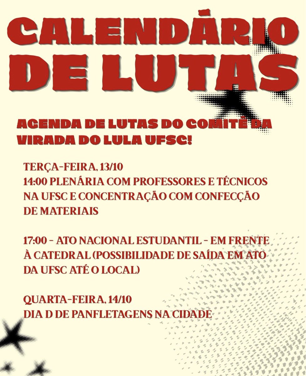 shturno's tweet photo. para quem for de floripa, ATO AMANHÃ NA CATEDRAL AS 17H https://t.co/d8G1FV1Gqu