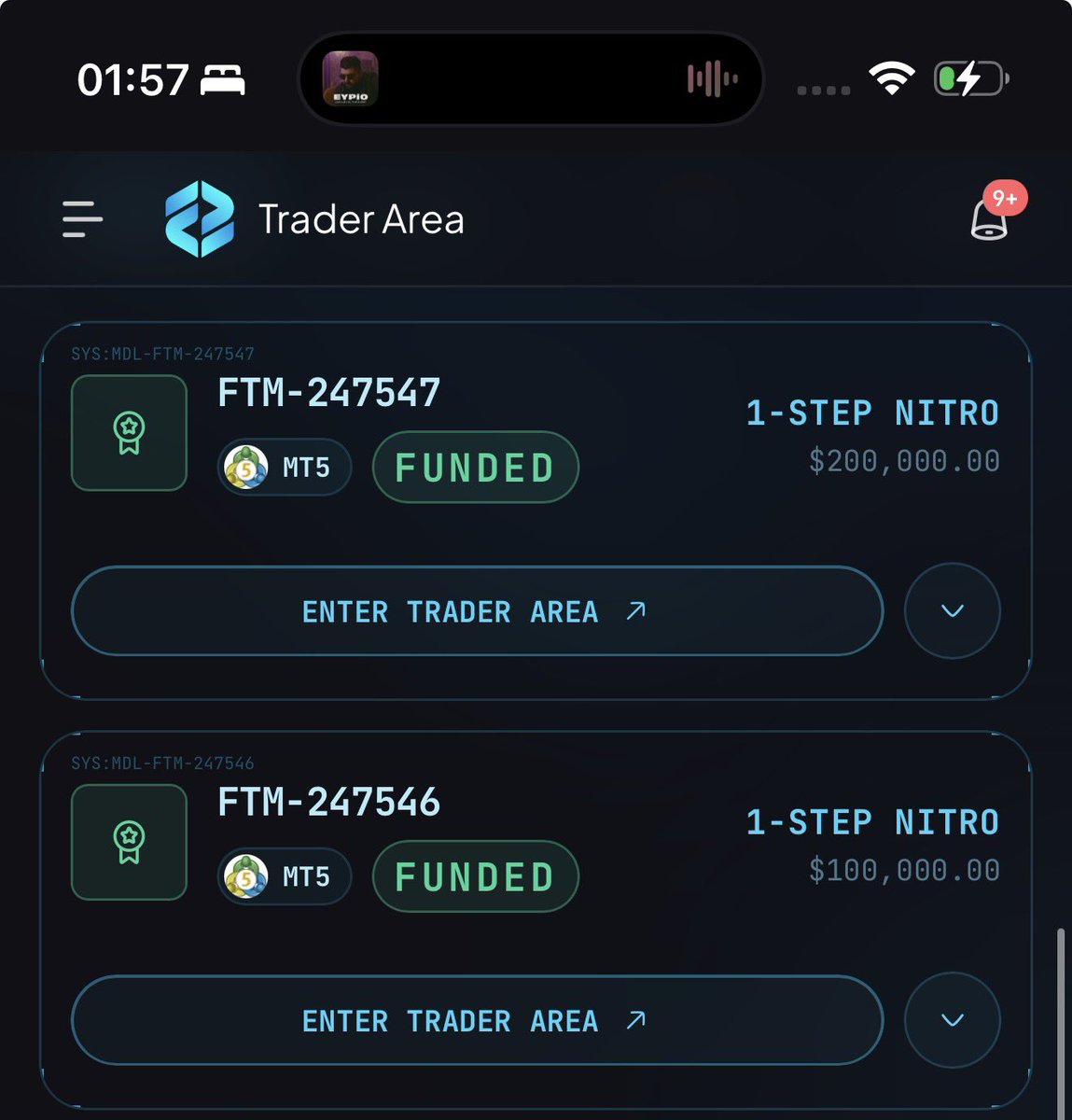 SealFunded's tweet photo. ALHAMDULILLAH +$300,000 FUNDED at @FTMarketslive

Passed $200.000+$100.000 1 step Nitro accounts with an 83% win rate.

I still have another $300,000 2-Step Plus account in Phase 2, currently at -3% drawdown. 

InshaAllah, I’ll recover and pass this one too.

The journey continues road nice payout 

You can Use code SEAL for biggest discount at FTM and join me.