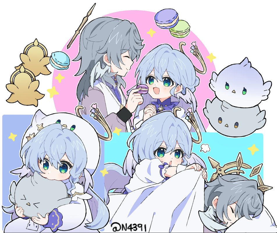 n4391's tweet photo. Tiny Sunday &amp; Robin memories!
x50 Stellar Jade Gift Code:
RT4BPNA8FBS3
#hsrcreators #honkaistarrail https://t.co/qoOd8PurkH