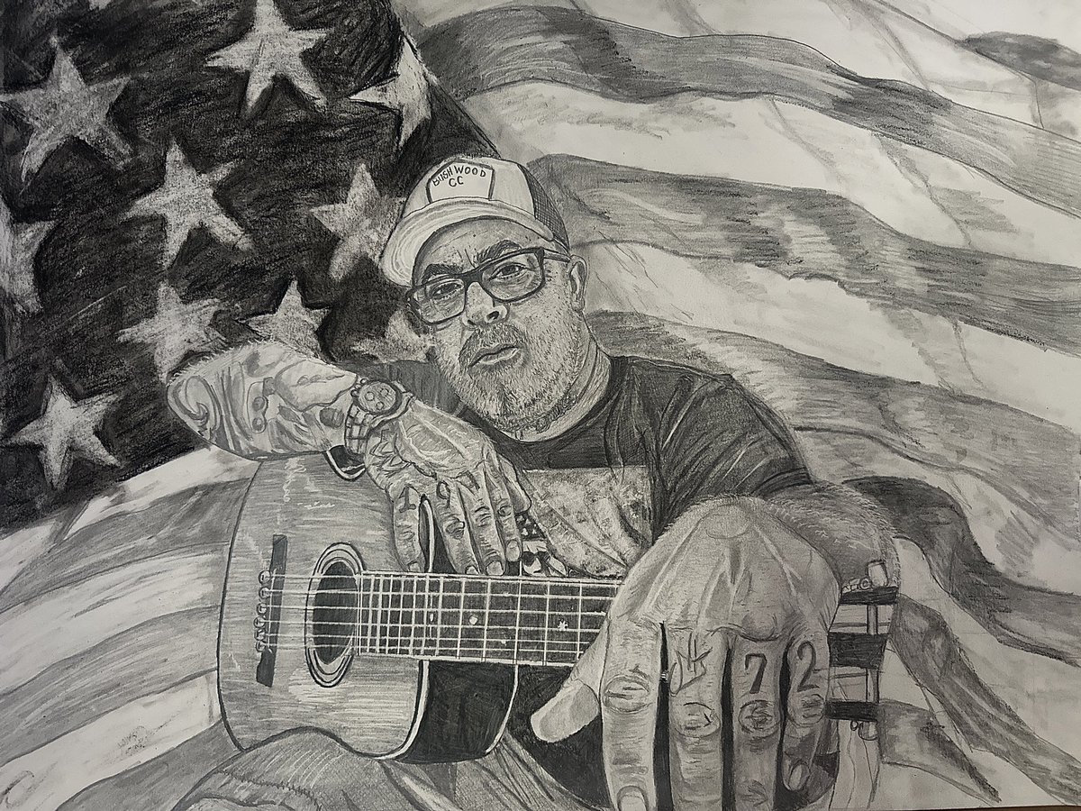 Old_Man_Clyde's tweet photo. #aaronlewis in #graphite and #charcoal. #portrait #afl #staind https://t.co/NyFx5Thwt6
