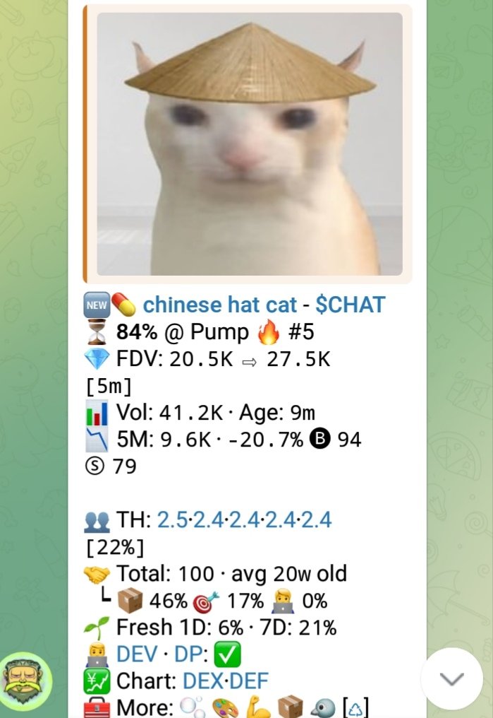 dehunter0's tweet photo. Watch your entry on $CHAT
>>
5sarqEo32KeSxPHFuTiwSk7doGabU4j8hZBcPuhRpump https://t.co/rBm4Ea6Jmv