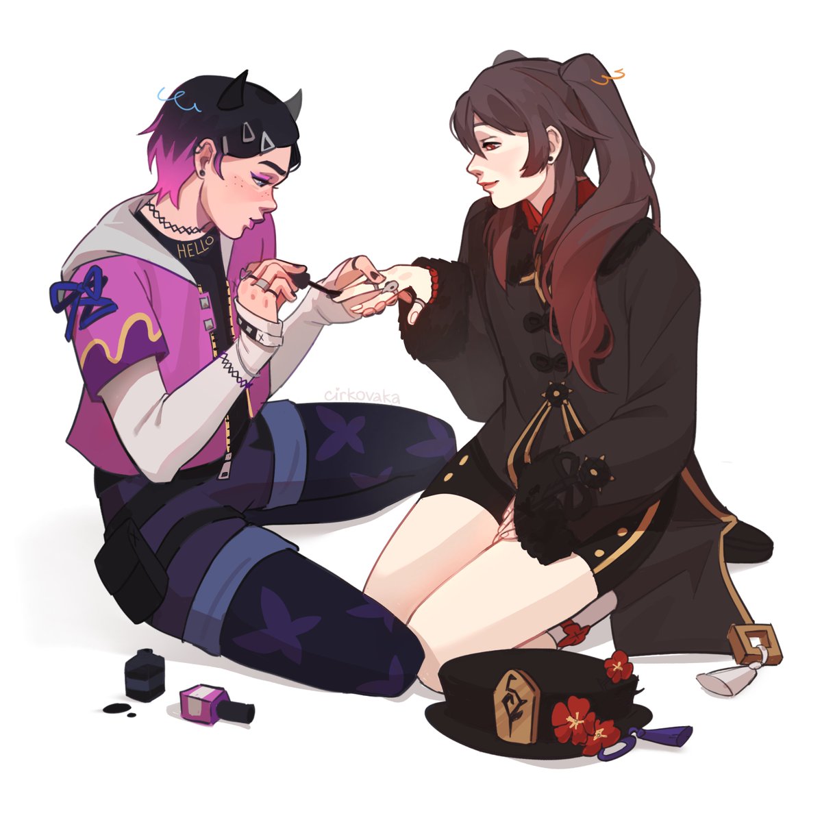 cirkovaka's tweet photo. 🦋💅🏻 #clove #hutao https://t.co/hQgRmixziY