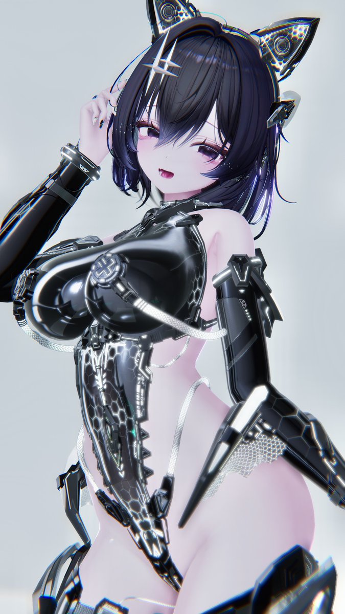 spinel_vrc's tweet photo. おはスピだよ🤍🖤✨
10月はEvillFall月間とします👿
#Mayo_3D https://t.co/8paeHM6dKL