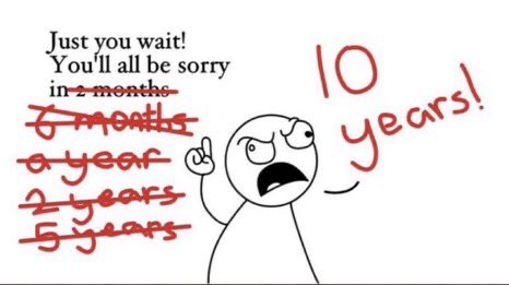 FCrusher2's tweet photo. @colleenmenzies @kacdnp91 You retards have been saying the same shit for 5 years now. 

Now go eat a dick or something. https://t.co/iY71NuDQ9A