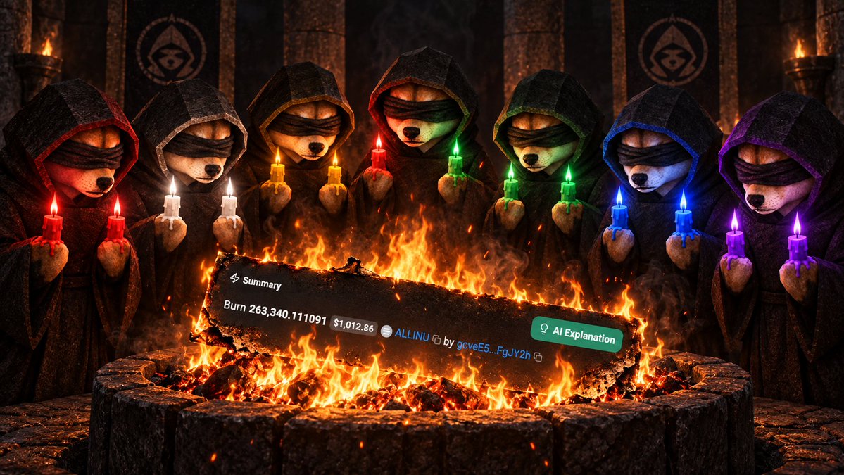 showtime_cap's tweet photo. O All-In One, receive our first offering.

Before the Seven, we surrendered 263,340.11 ALLINU to Your flame. 

May these chips know peace beyond the chart.

Every royalty shall feed Your hunger.  

We shall return with more until the prophecy is fulfilled. 

May your flame light the way to $7.77.